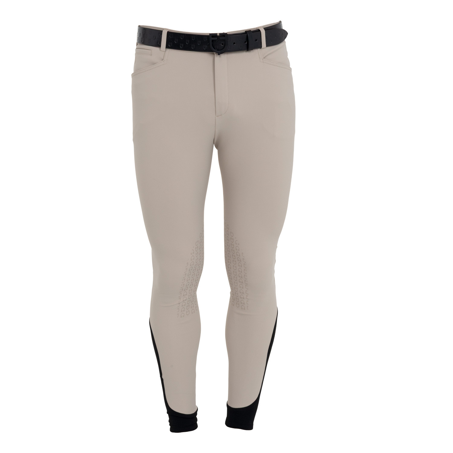 Herren-Reithose Slim Fit mit Kniebesatz