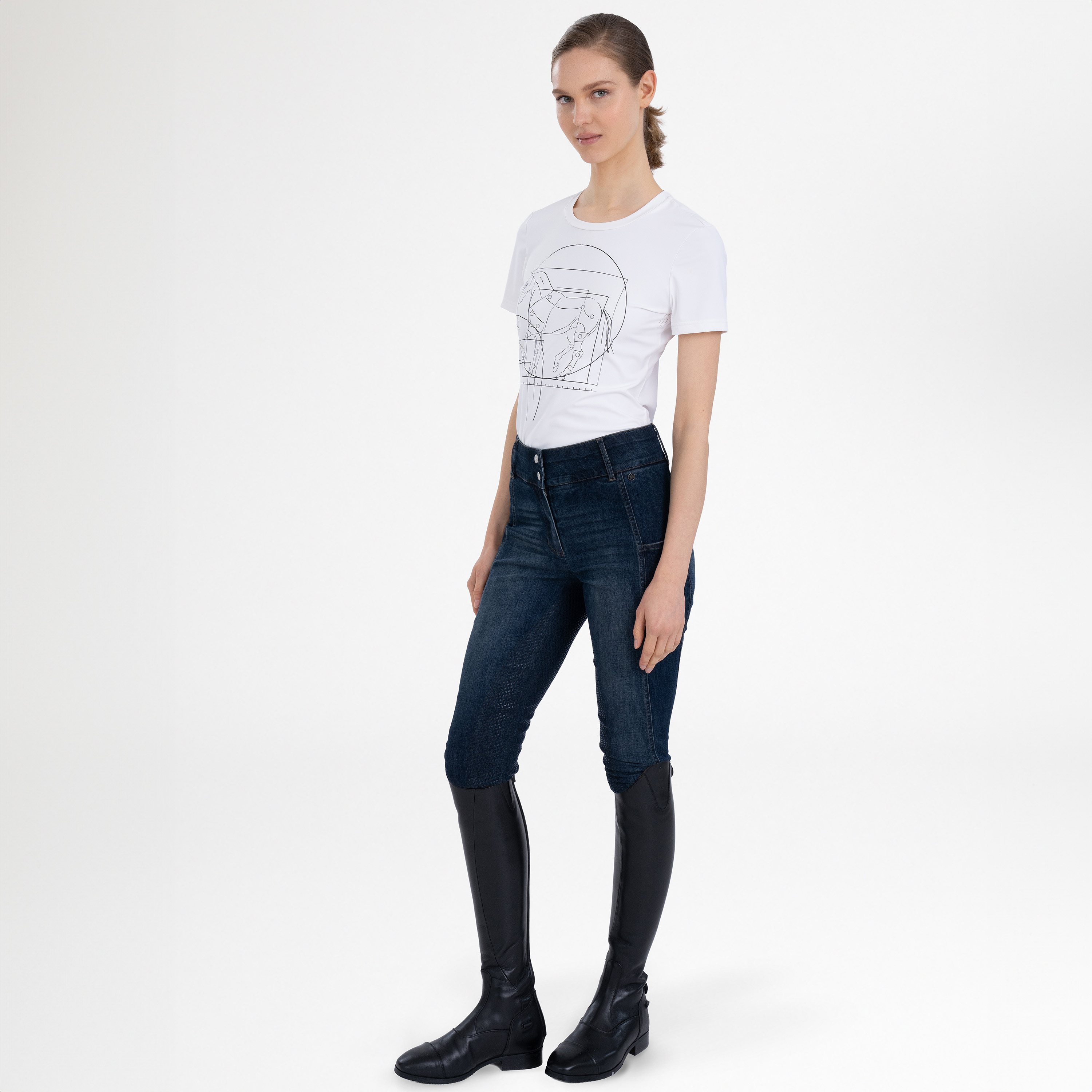 Reithose Classic Slim denim