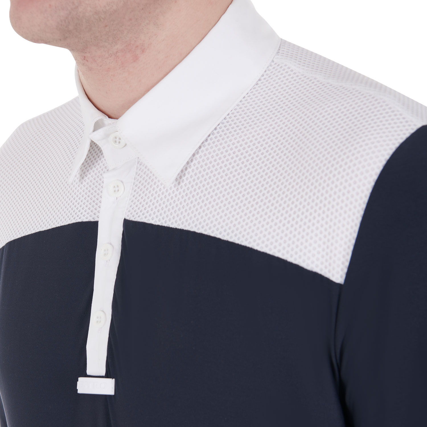 Langärmliges Herren-Turnierpolo