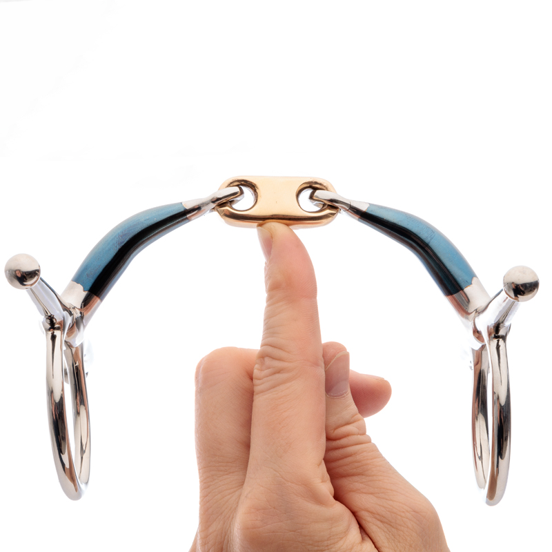 Schenkeltrense"Ergonomic"14mm-doppelt geb-Lock up