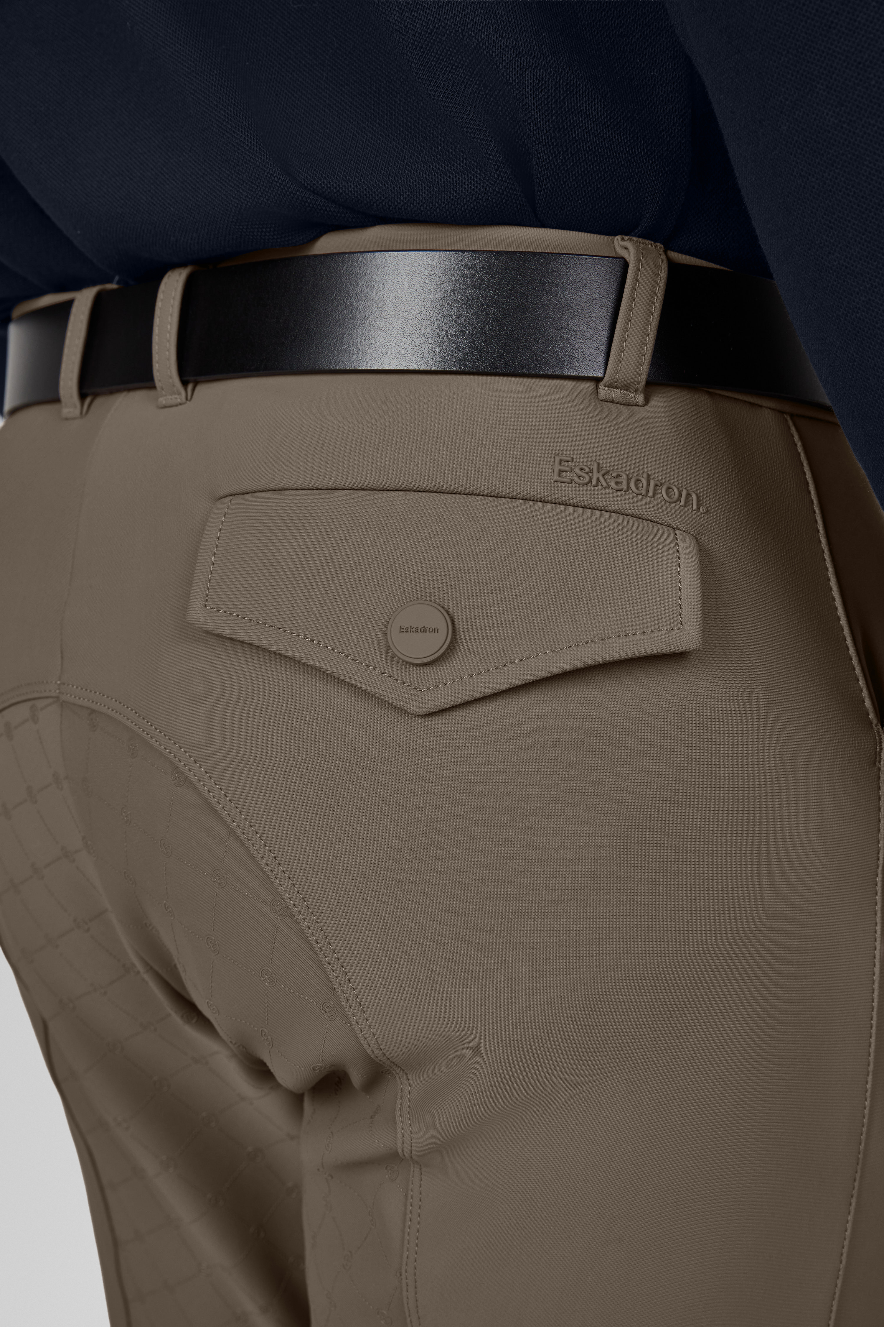 Reithose Herren Vollgrip in powdertaupe