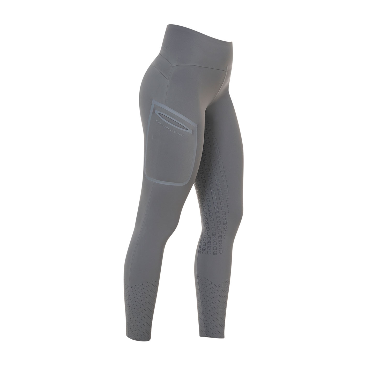Damen-Reitleggings mit hohem Bund und Vollbesatz
