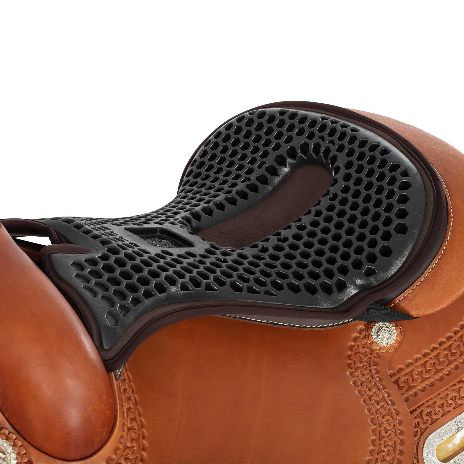 Western-zitkussen Ortho-Coccyx hexagonaal Gel-out Dri-lex 20mm