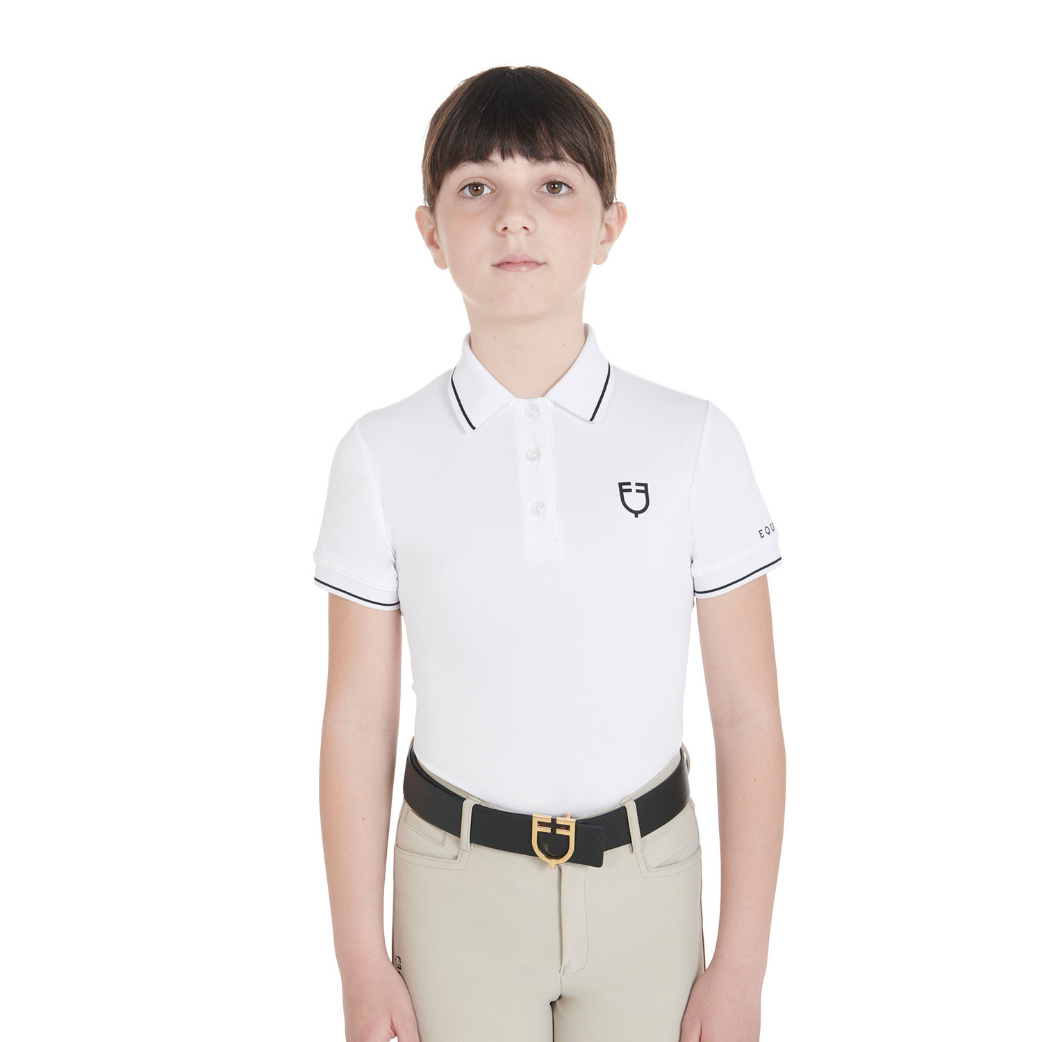 Kinder-Polo Slim Fit aus antibakteriellem Funktionsmaterial