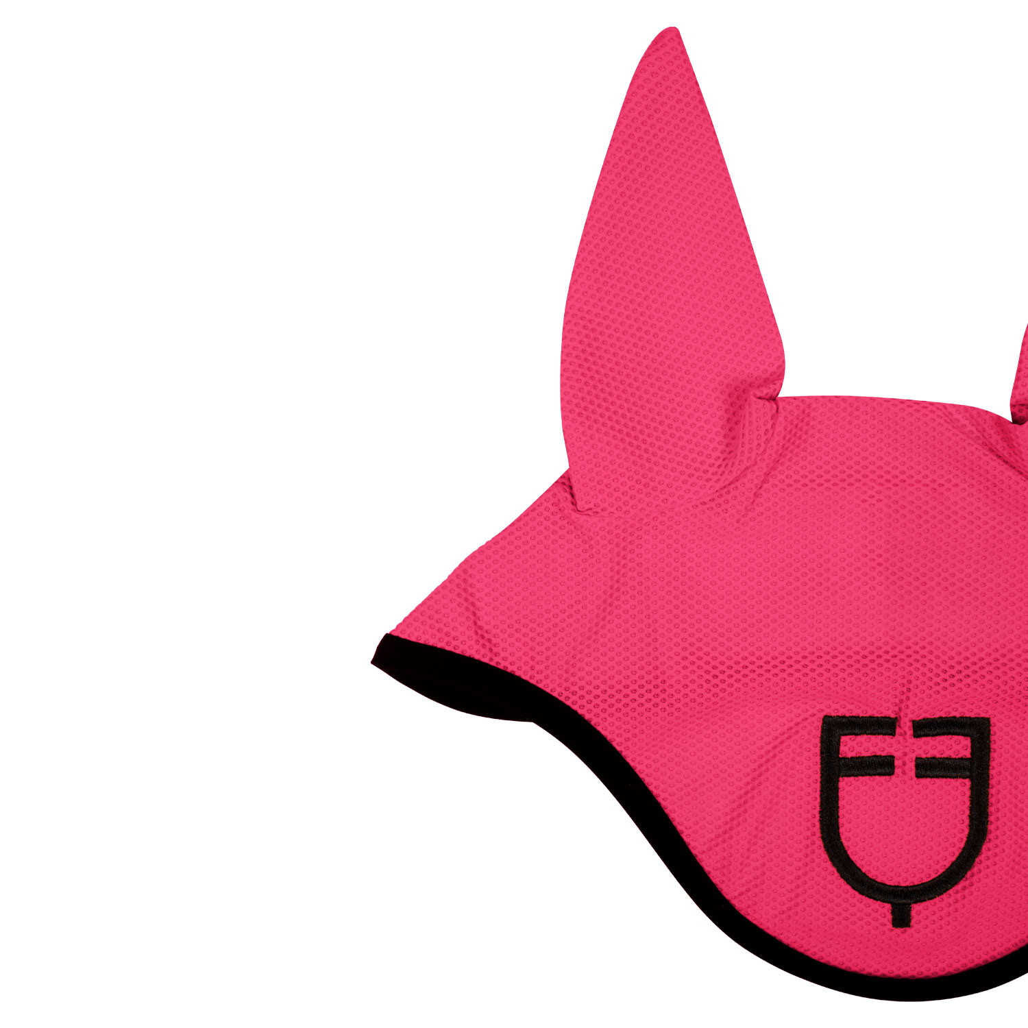 Fliegenhaube aus perforiertem Stoff mit Logo