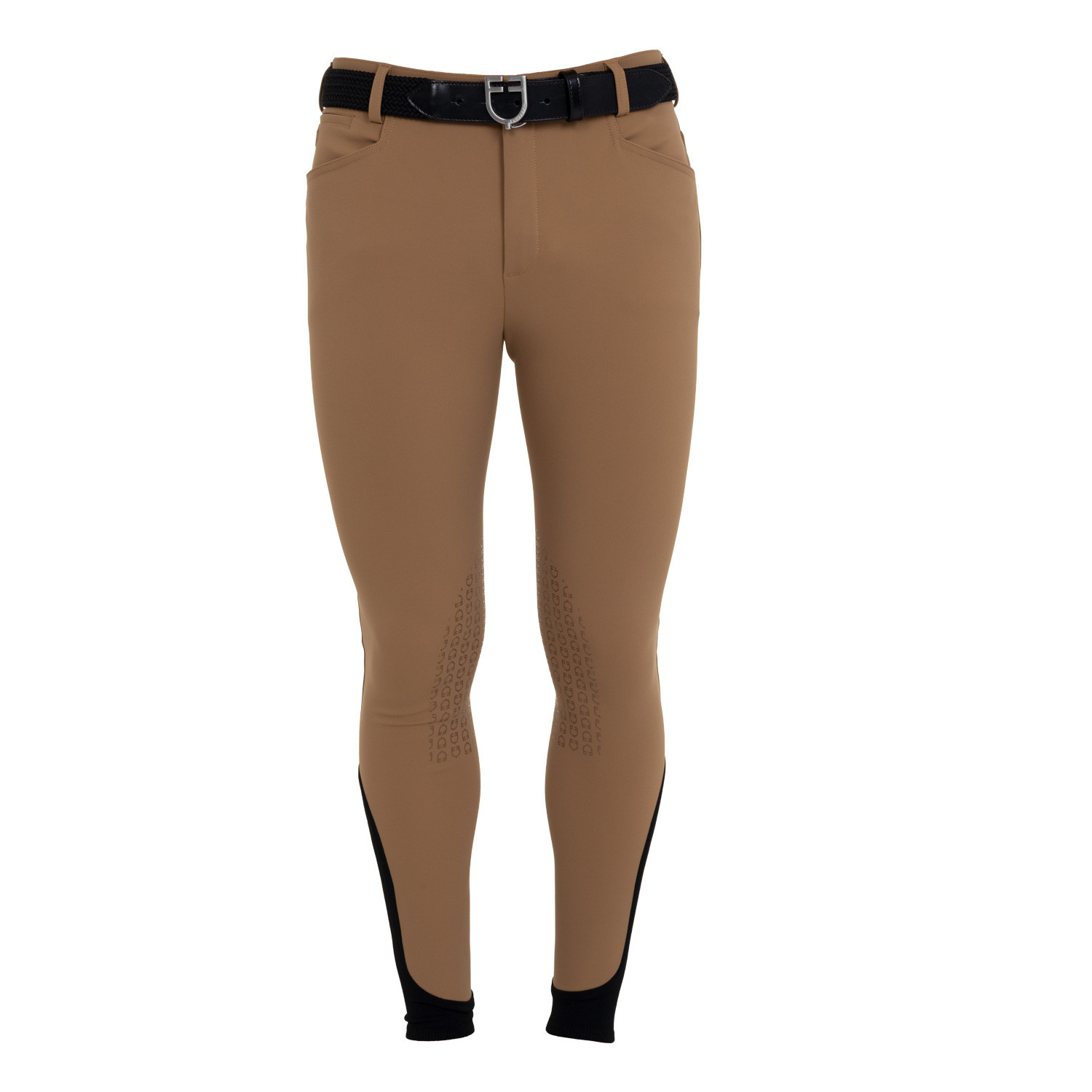 Heren rijbroek slim fit met kniegrip