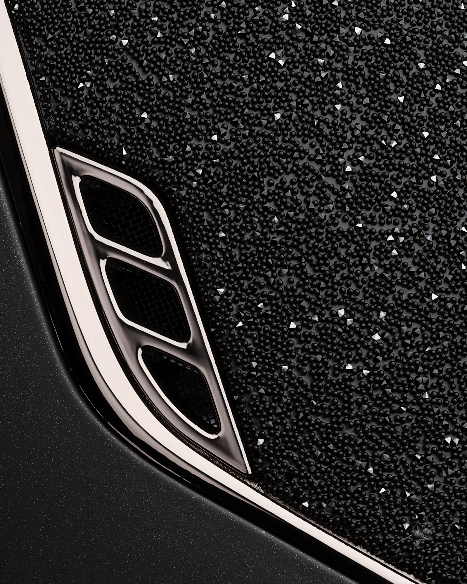 Reithelm 2.0 Shadowmatt Top Crystal Fabric Black, Black Chrome in schwarz