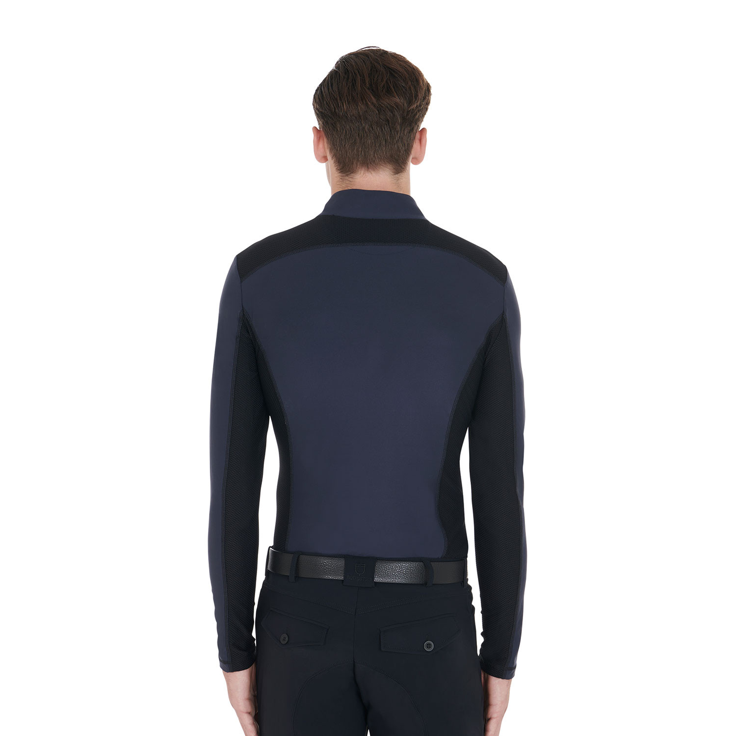 Herren-Trainingspolo Langarm Slim Fit
