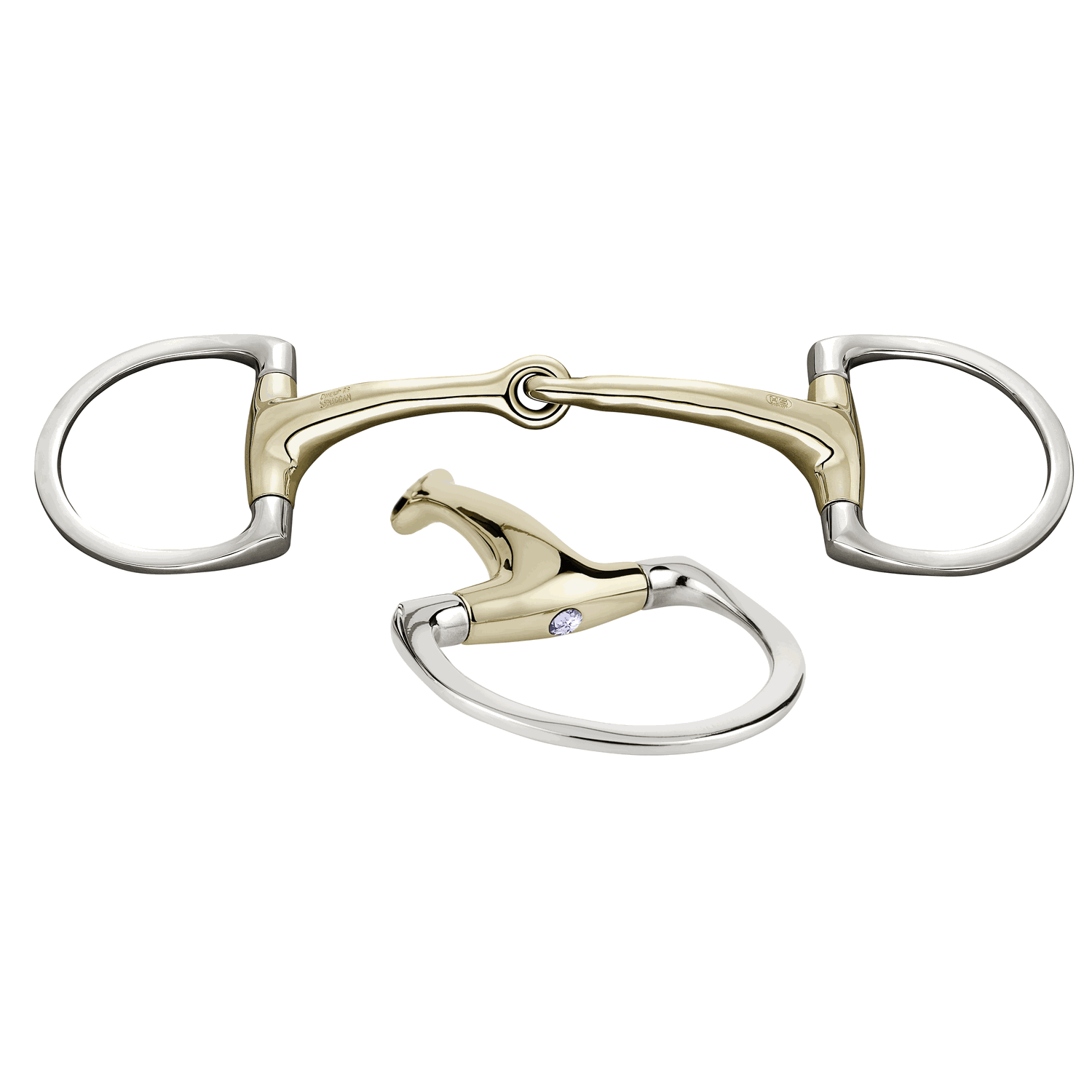 Dynamic RS Olivenkopfgebiss mit D-förmigem Ring 16 mm einfach gebrochen - Sensogan Dynamic RS Olivenkopfgebiss mit D-förmigem Ring 16 mm einfach gebrochen - Sensogan