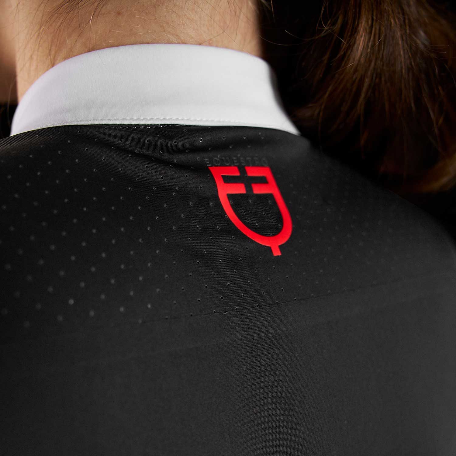 Ridertechnology Turnier-Polo-Shirt Langarm mit Reißverschluss