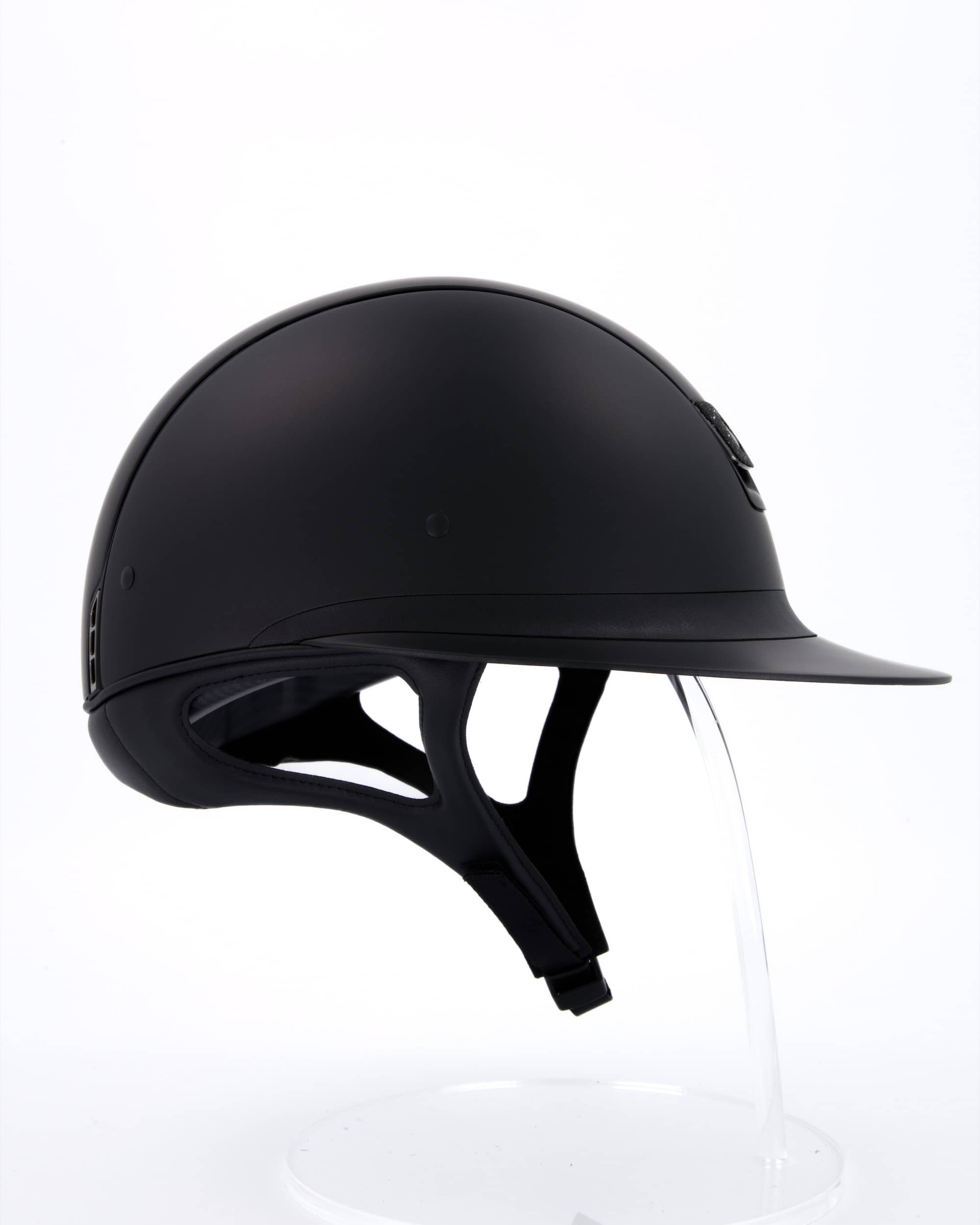 Reithelm Miss Shield Shadowmatt Black, Top u. Fontal Band Shadowmatt Black,Trim Matt Black, Blason Crystal Fabric Black