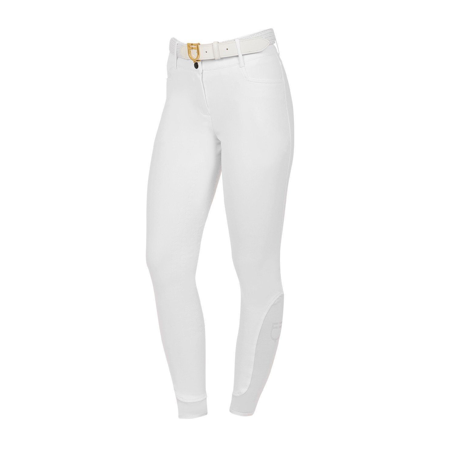 Damen-Reithose High Waist mit Vollbesatz