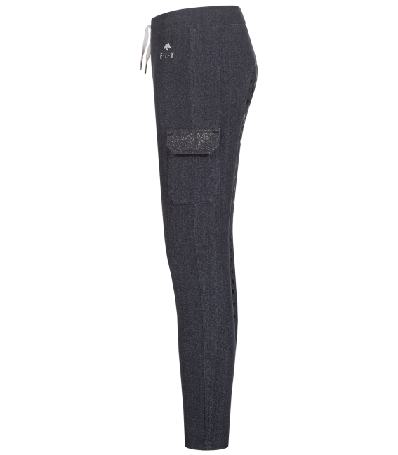 Riding leggings cargo kids Gwen full grip in anthracite