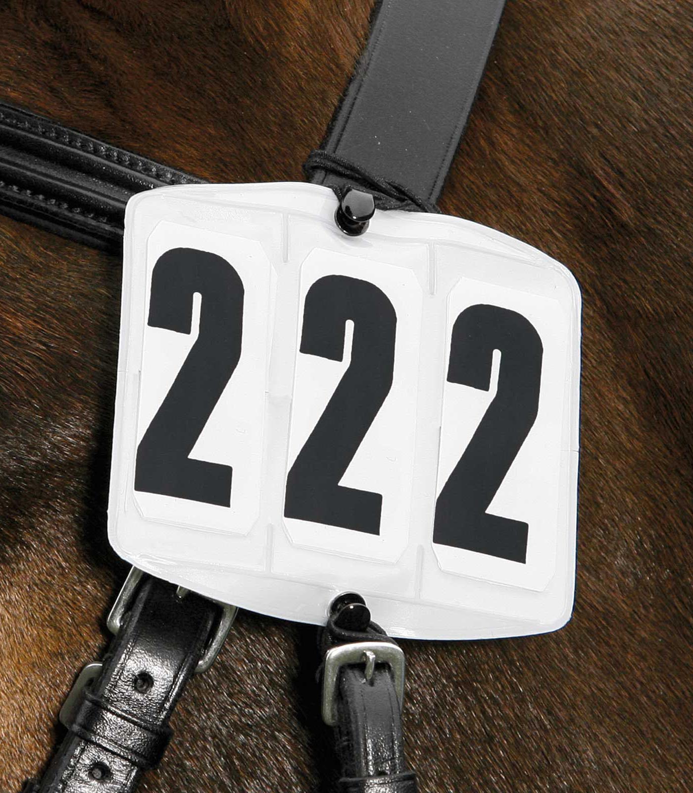 Header numbers, square, white