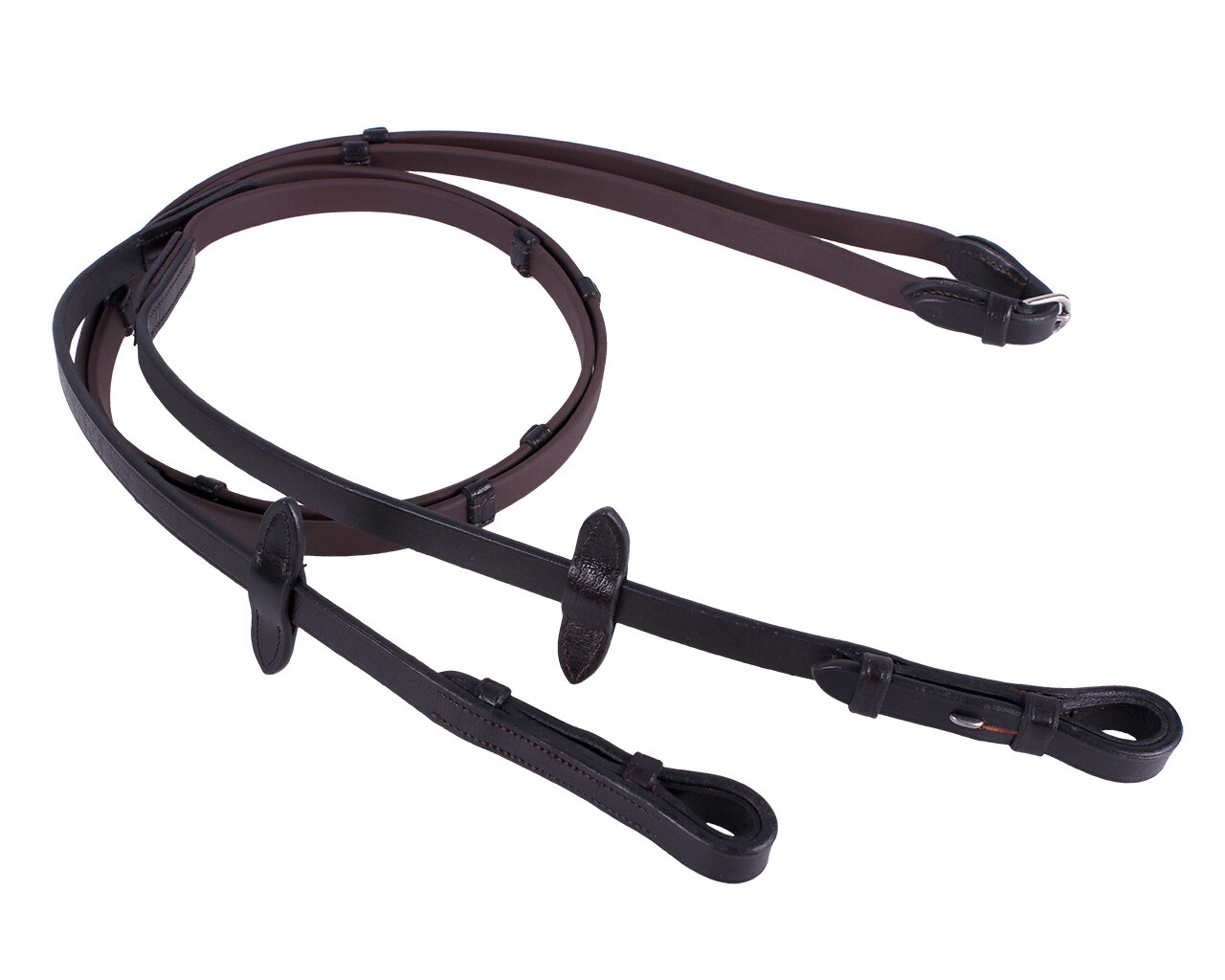 Biothane reins with stops