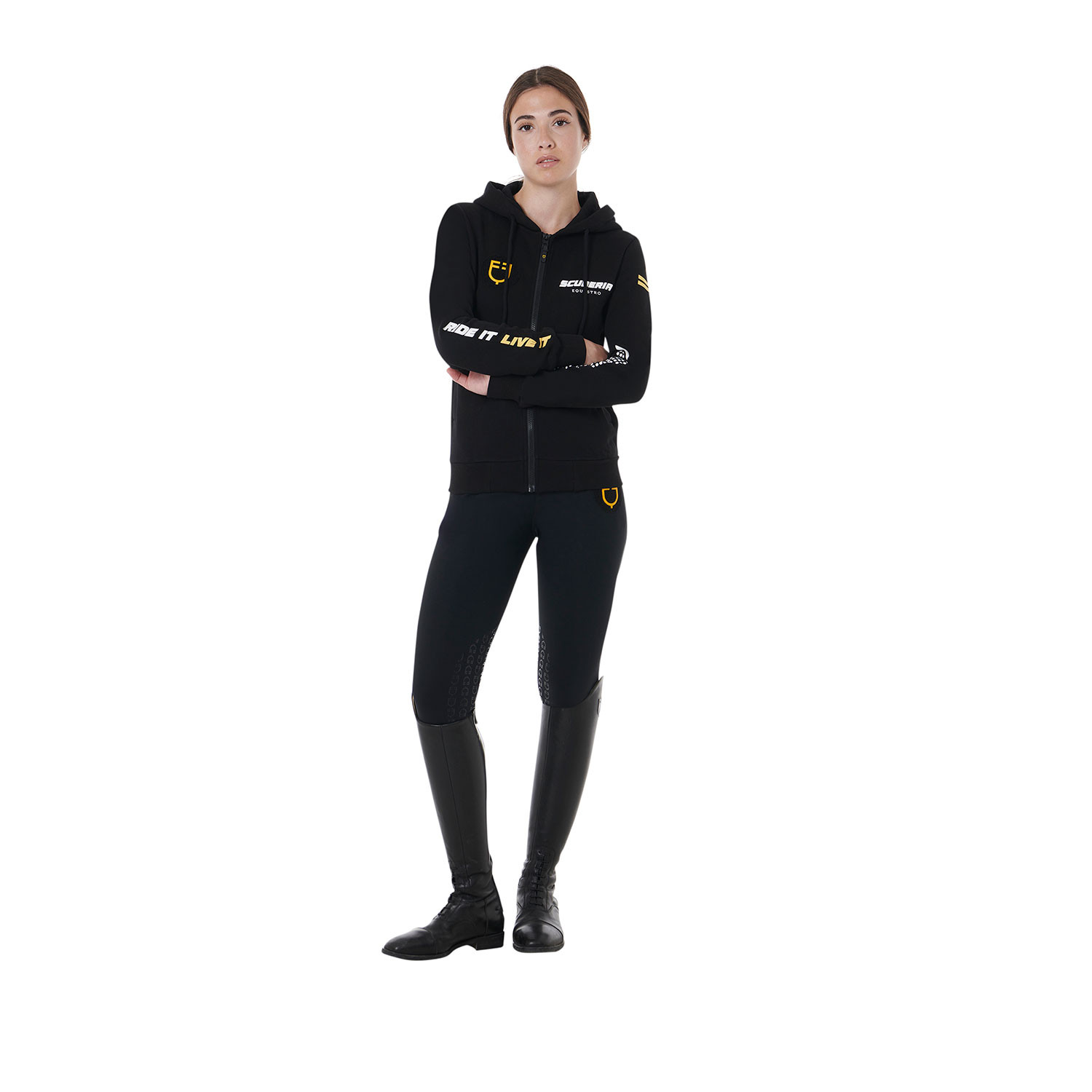 Scuderia Kapuzen-Sweatshirt aus Fleece für Damen