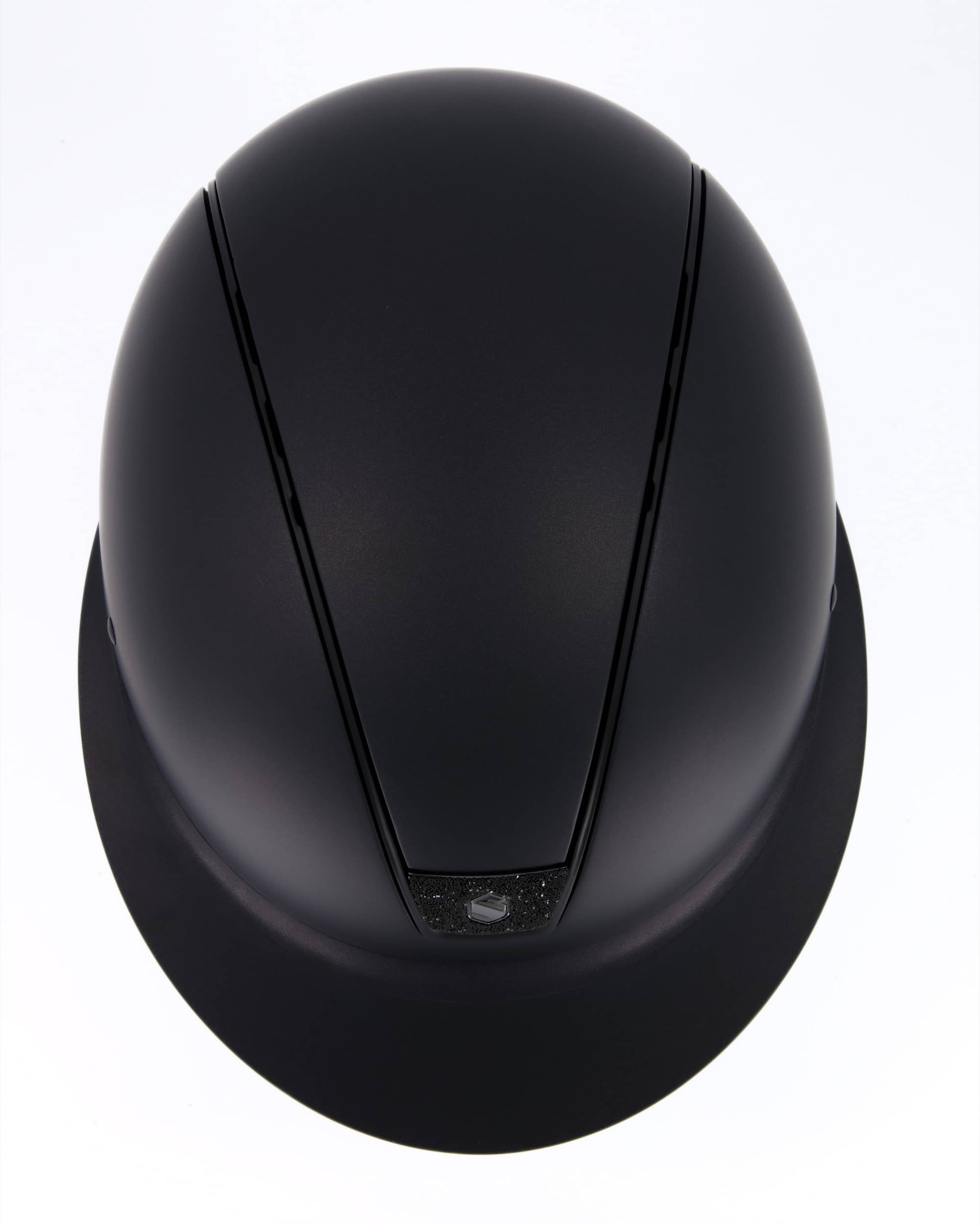 Reithelm Miss Shield Shadowmatt Black, Top u. Fontal Band Shadowmatt Black,Trim Matt Black, Blason Crystal Fabric Black