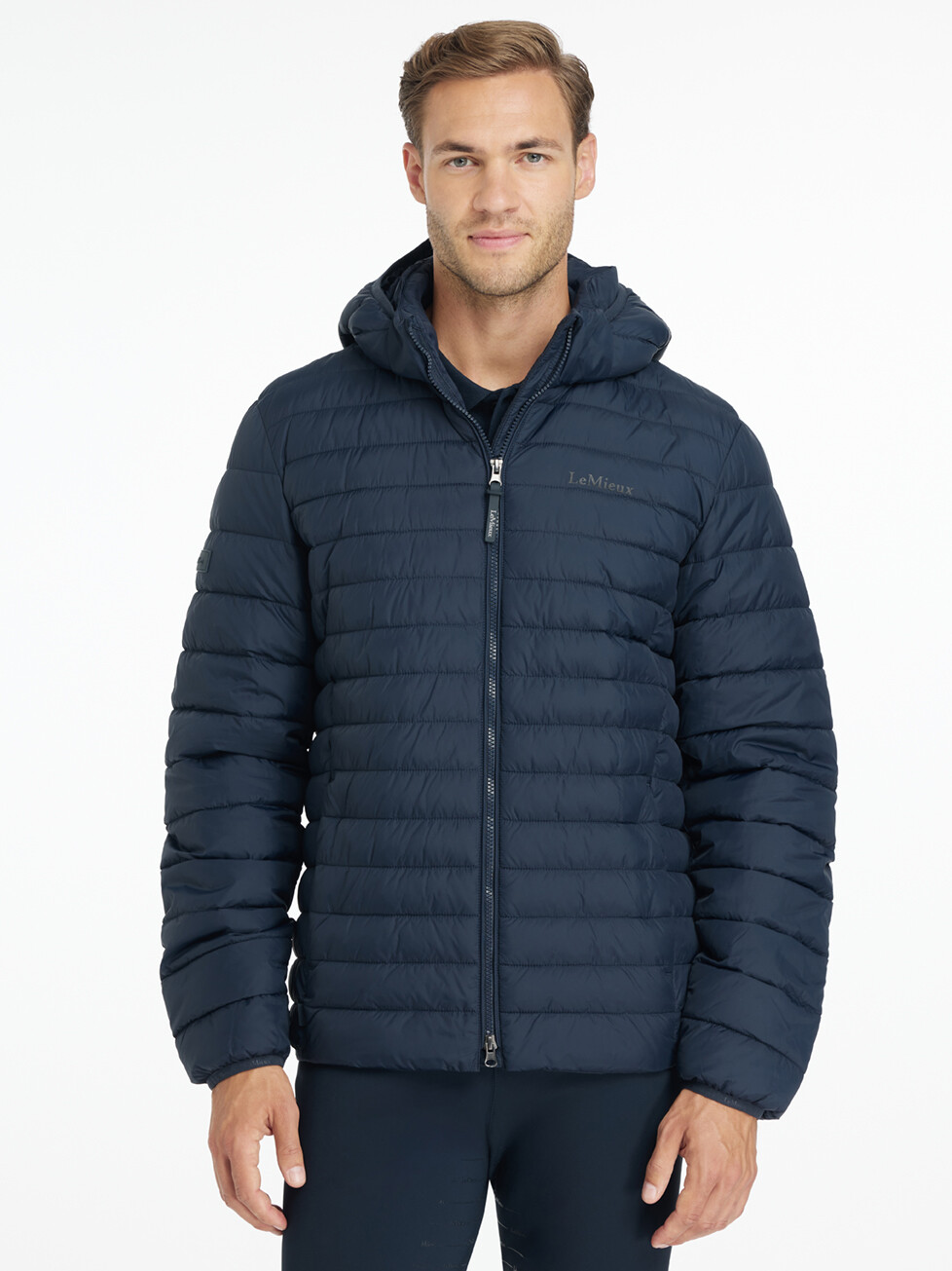Herren Steppjacke mit Kapuze