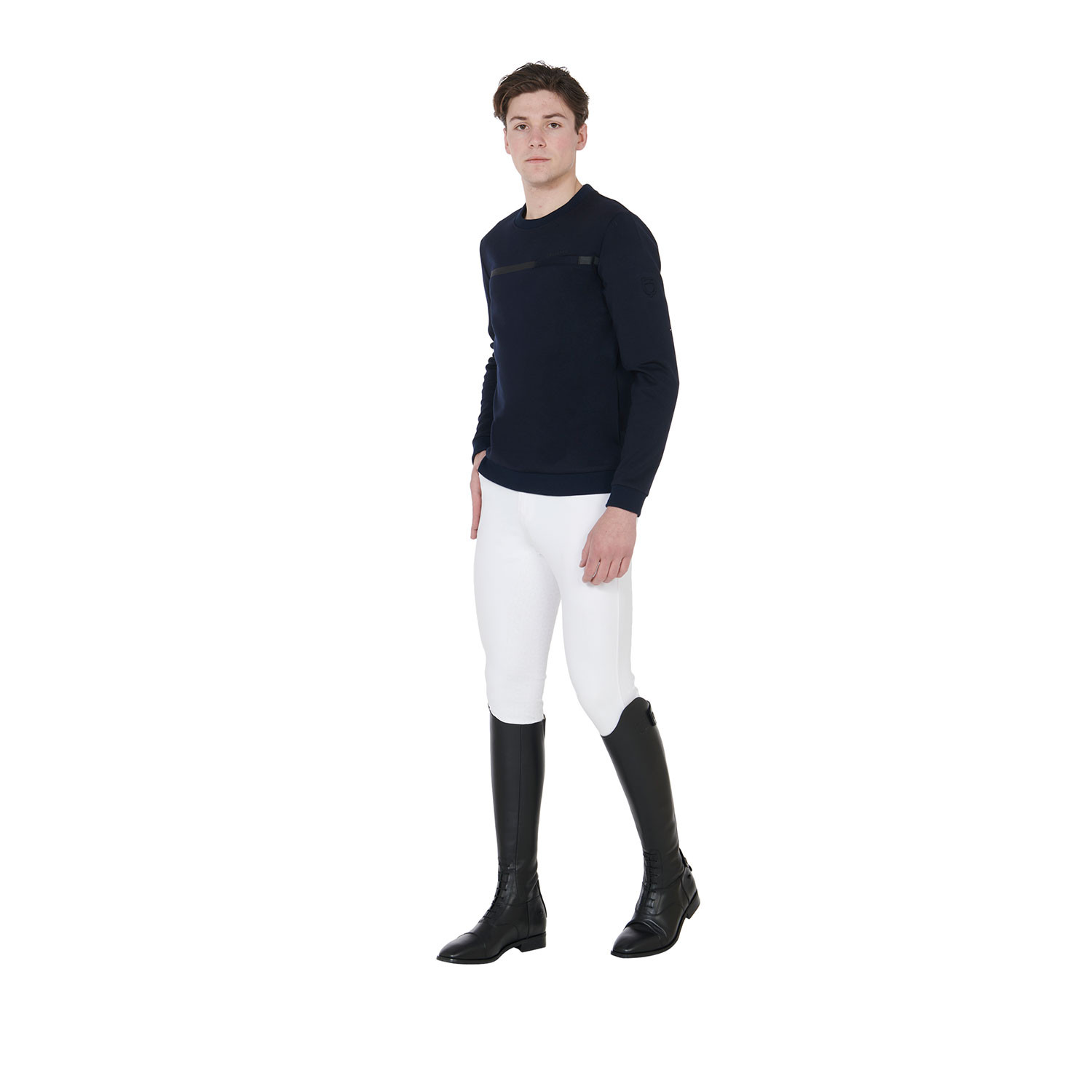 Herren-Rundhalssweatshirt aus Interlock
