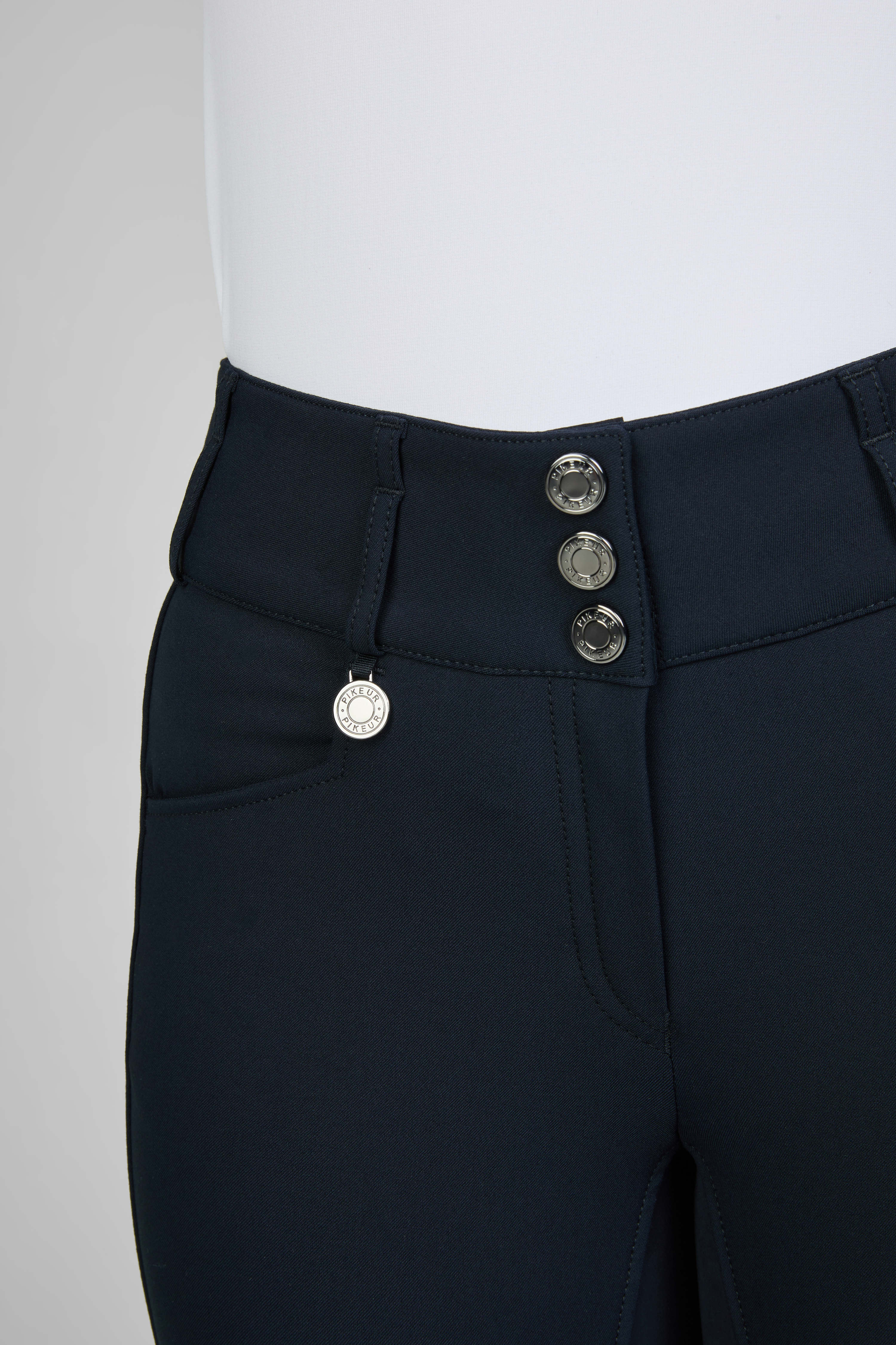 Reithose Damen Candela Kunstleder Ganzbesatz