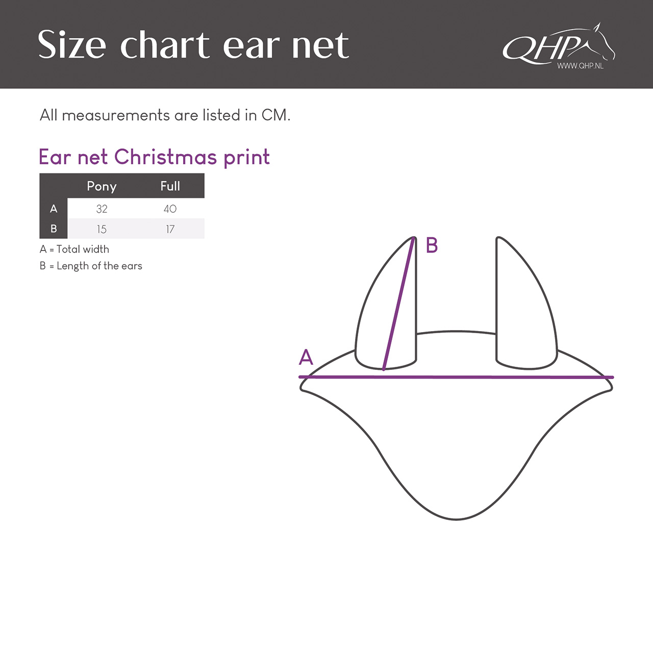 Christmas print fly ears