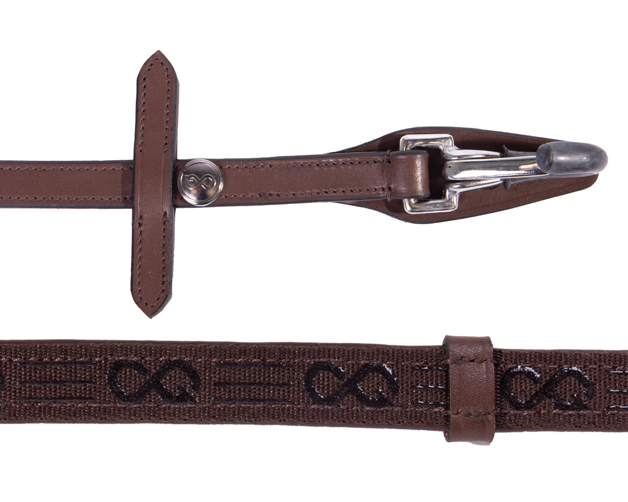 Reins FayRein with clip + stops(12.5cm)