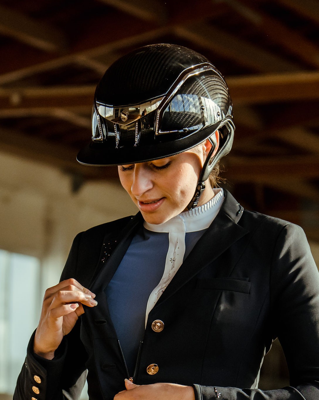 Reithelm XJ Miss Glossy Swarovski in schwarz