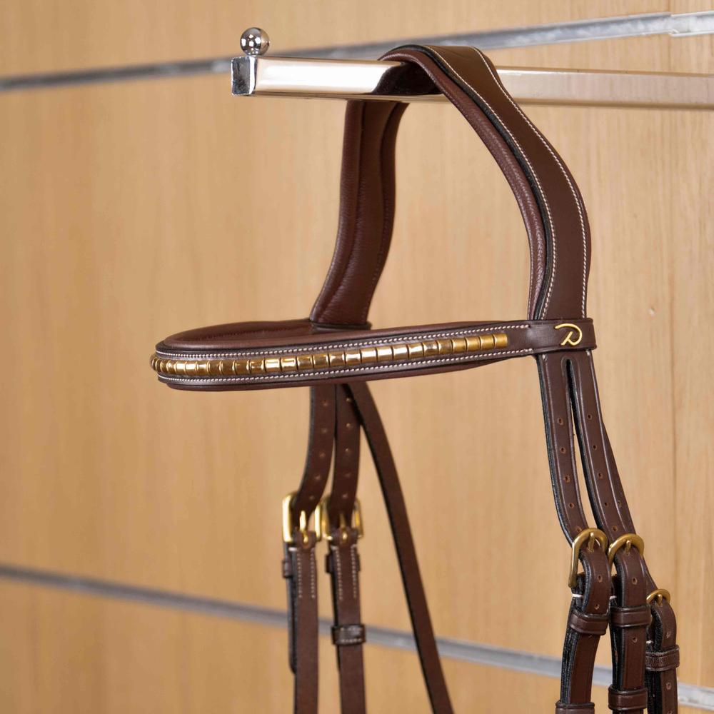 Straight browband with brass fittings | Dy'on
