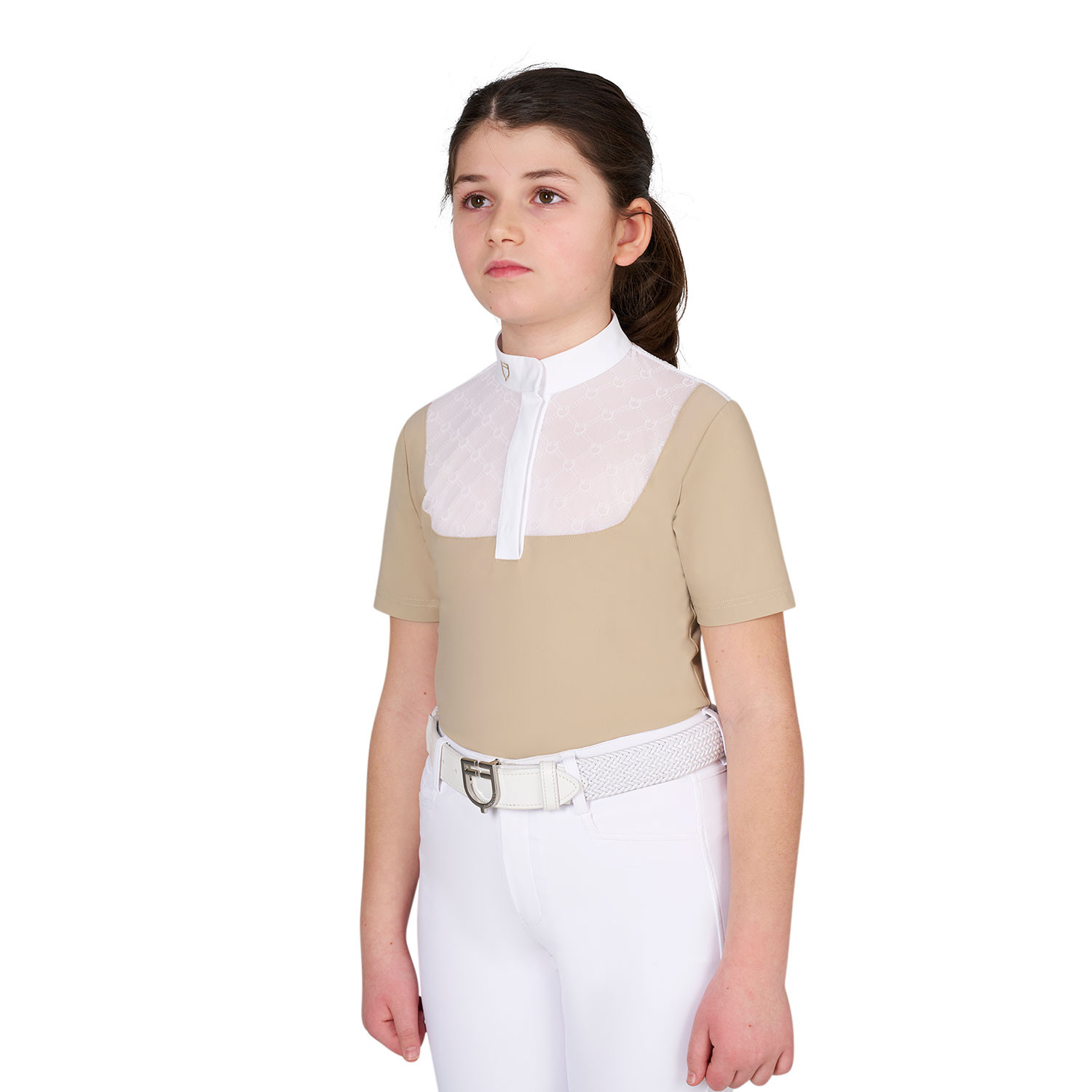 Mädchen-Turnierpolo mit Tüll