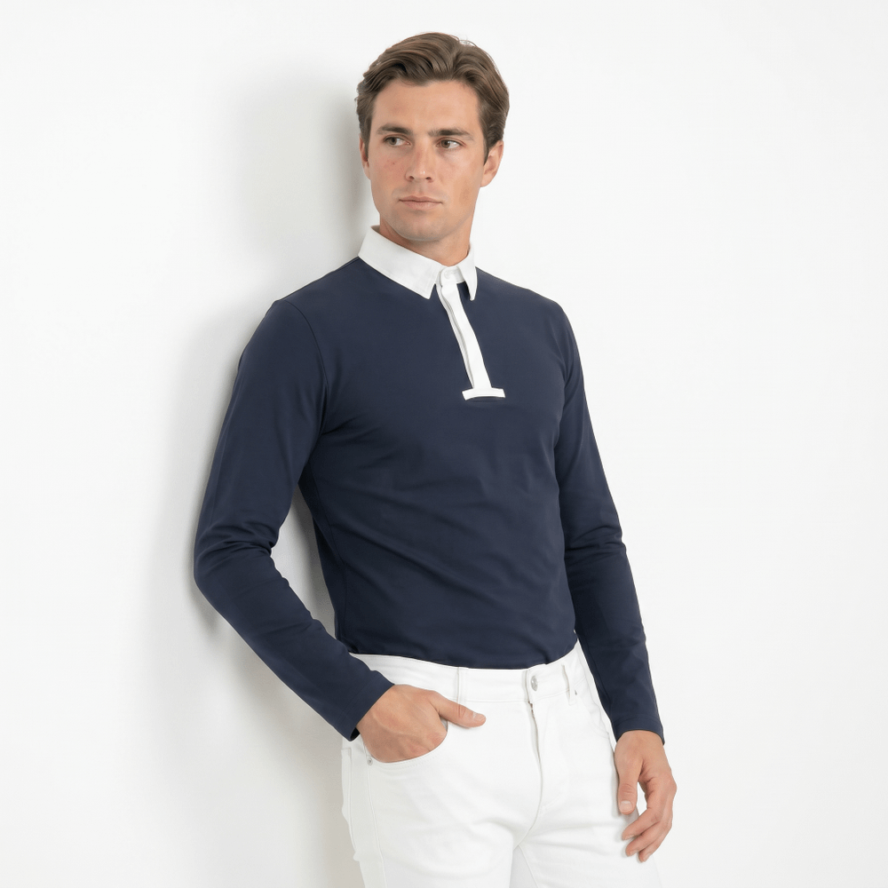 Turniershirt Herren Classic Lange Ärmeln