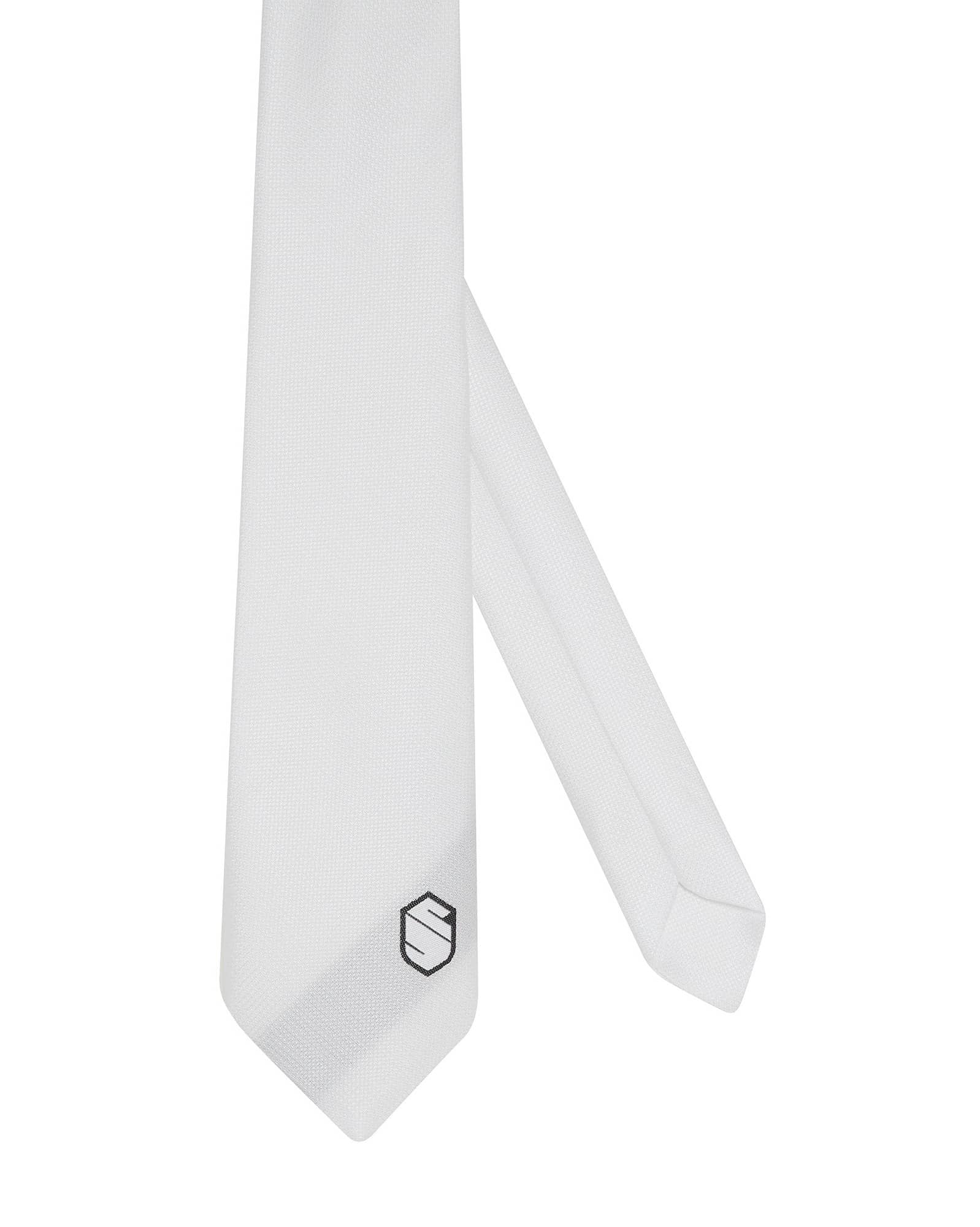 Krawatte Blazon Print in weiß