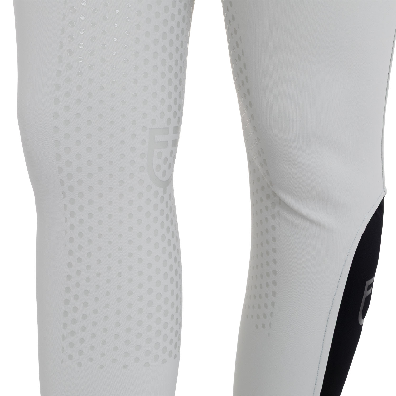 Damen-Reithose mit hohem Bund, Vollbesatz und Strass-Logo