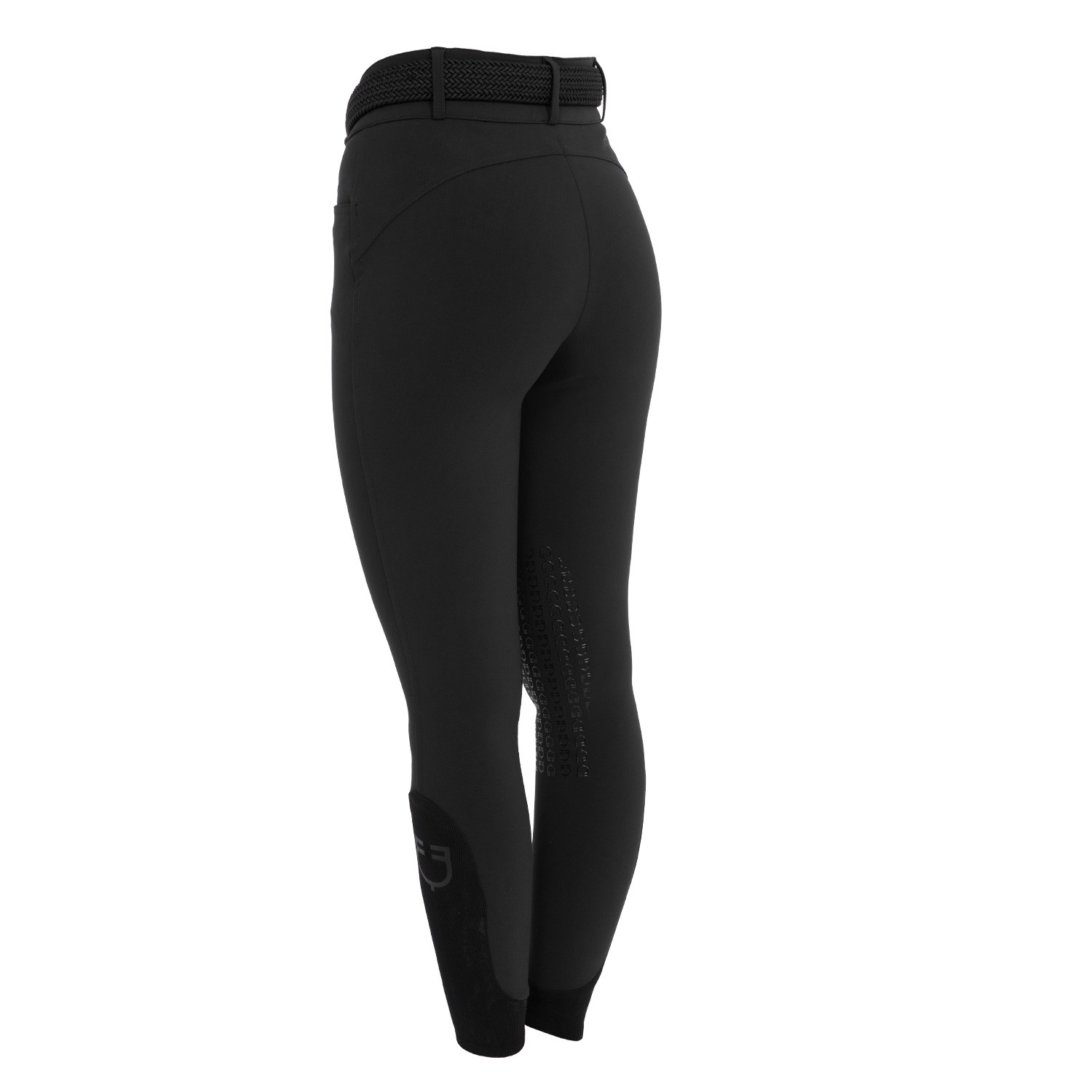 Damen-Reithose High-Waist mit Kniebesatz
