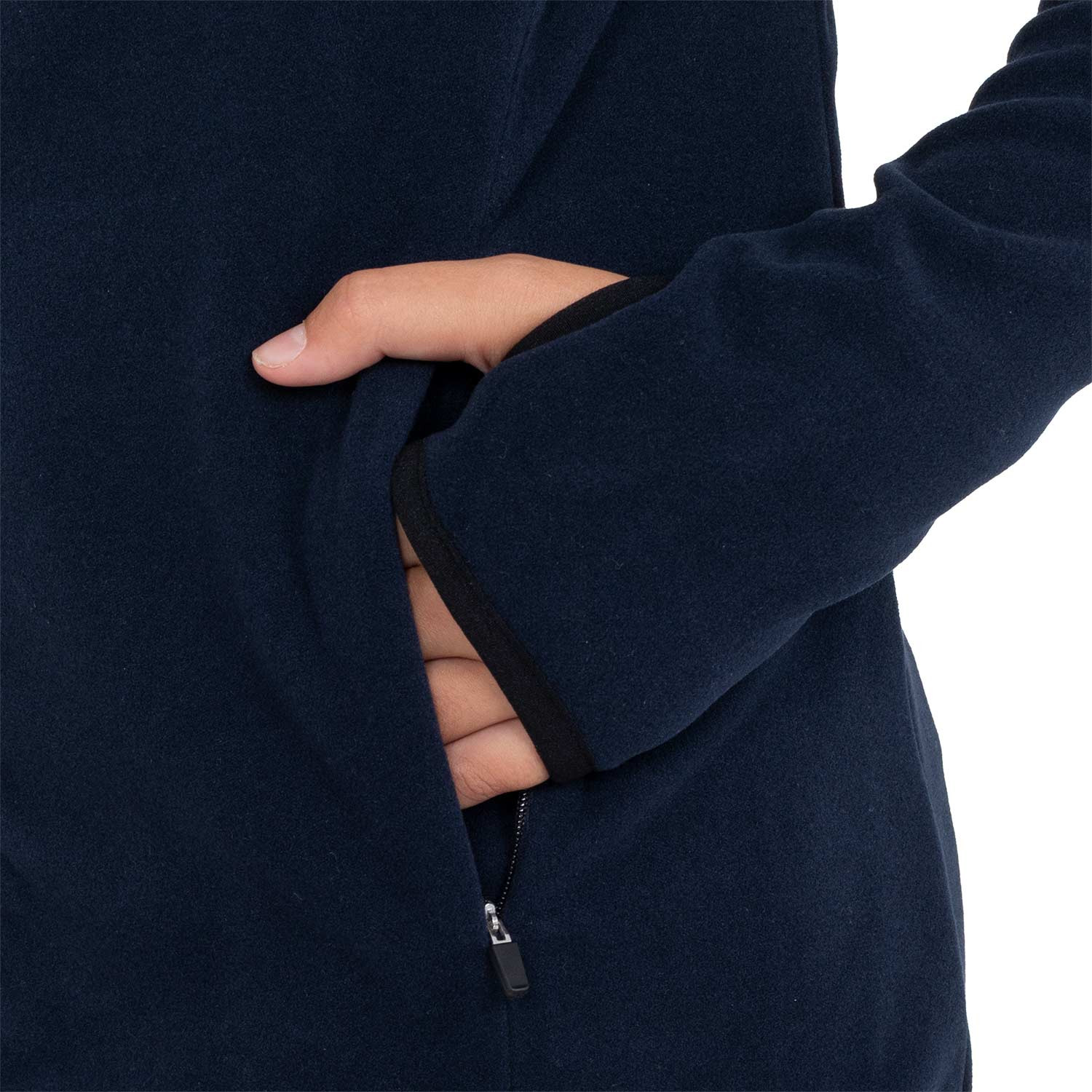 Kinder-Fleece-Hoodie Unisex mit Reißverschluss