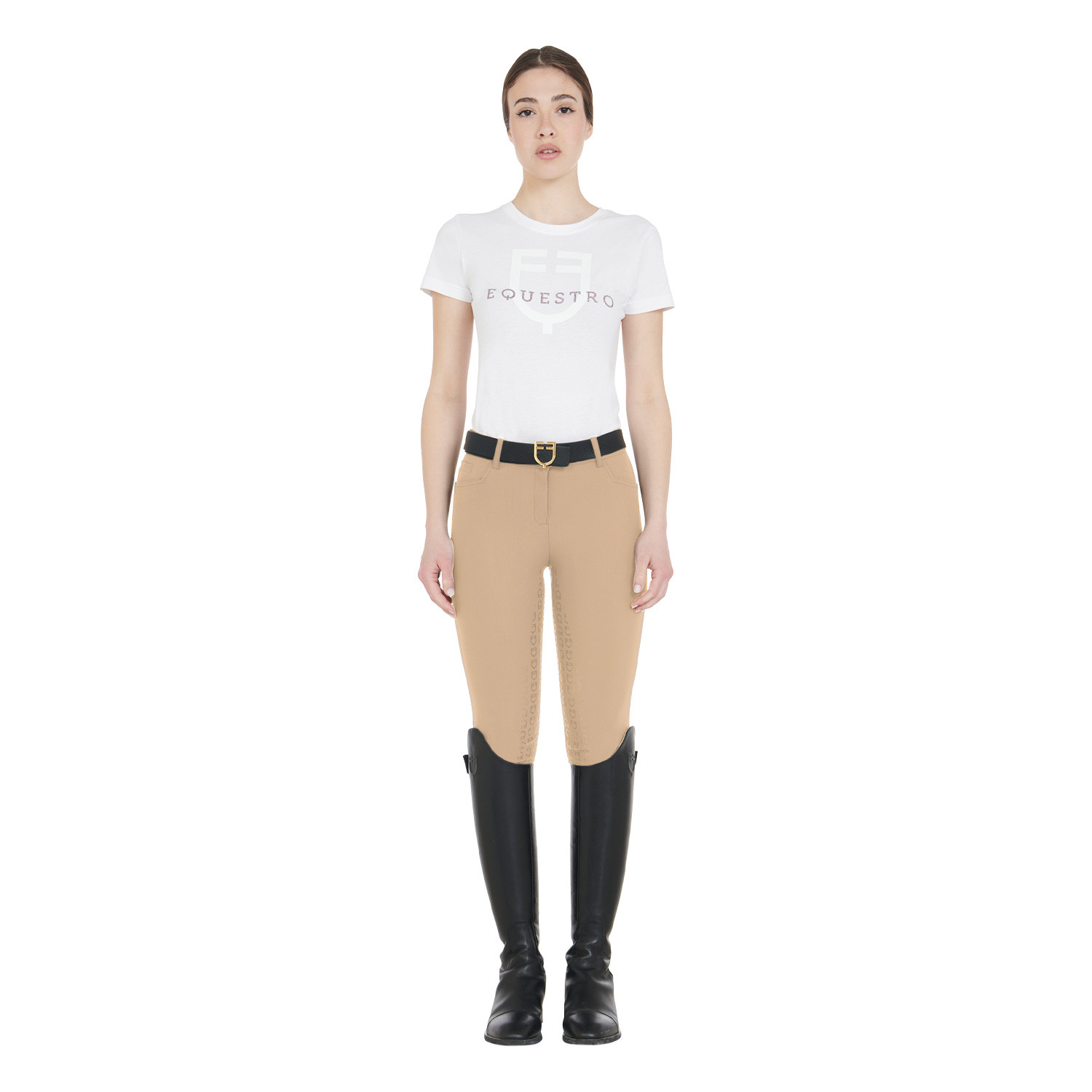 Damen-Vollbesatzreithose schmale Passform