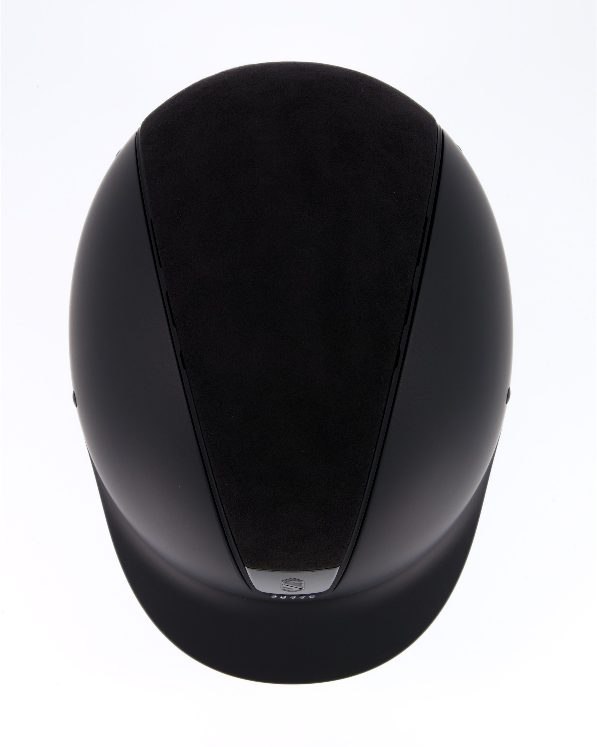 Riding helmet Shadowmatt Alcantara 5 Swarovski stones black in black