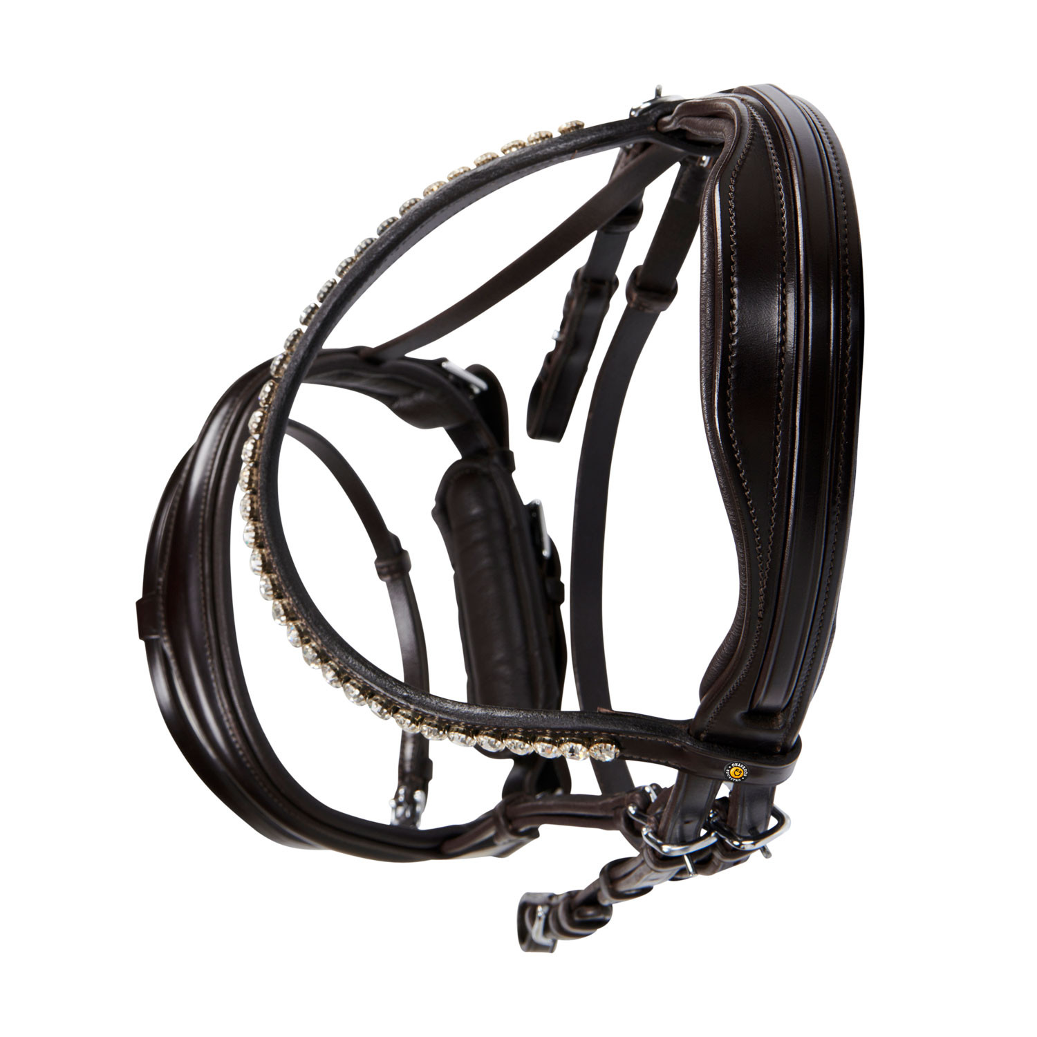Englisches Leder-Trense mit Glitzer NEU