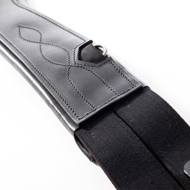 Sangle longue cuir huilé "Atlas" avec élastique