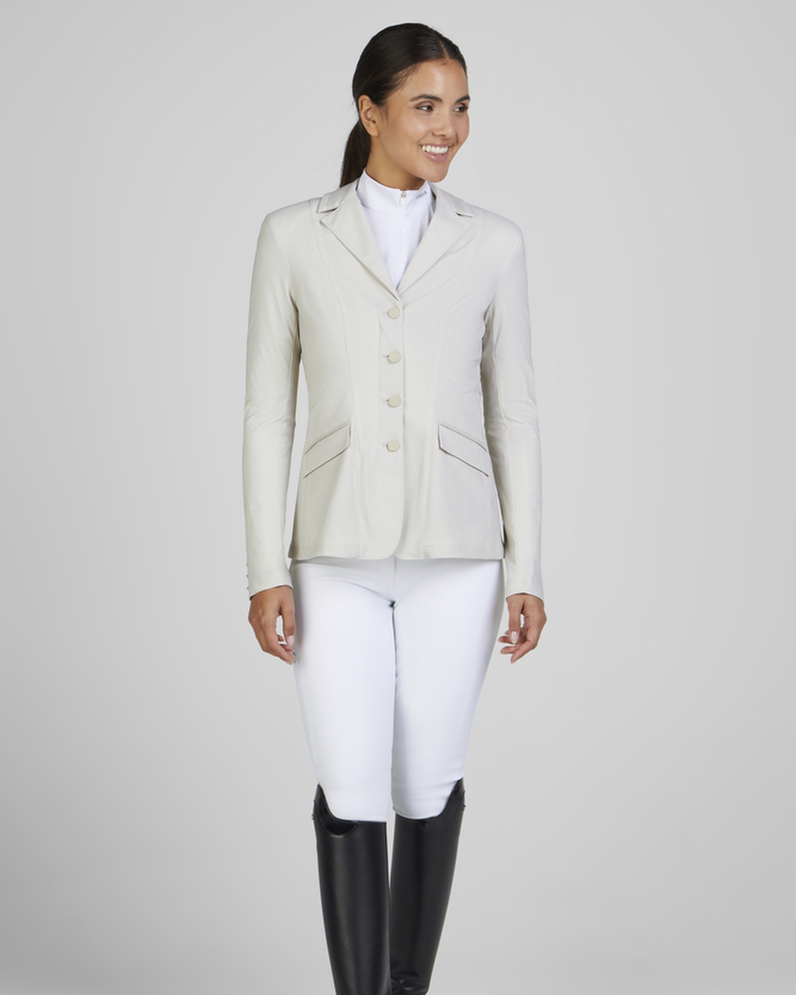 Ladies show jacket Klea Pepita in ivory Ladies show jacket Klea Pepita in ivory