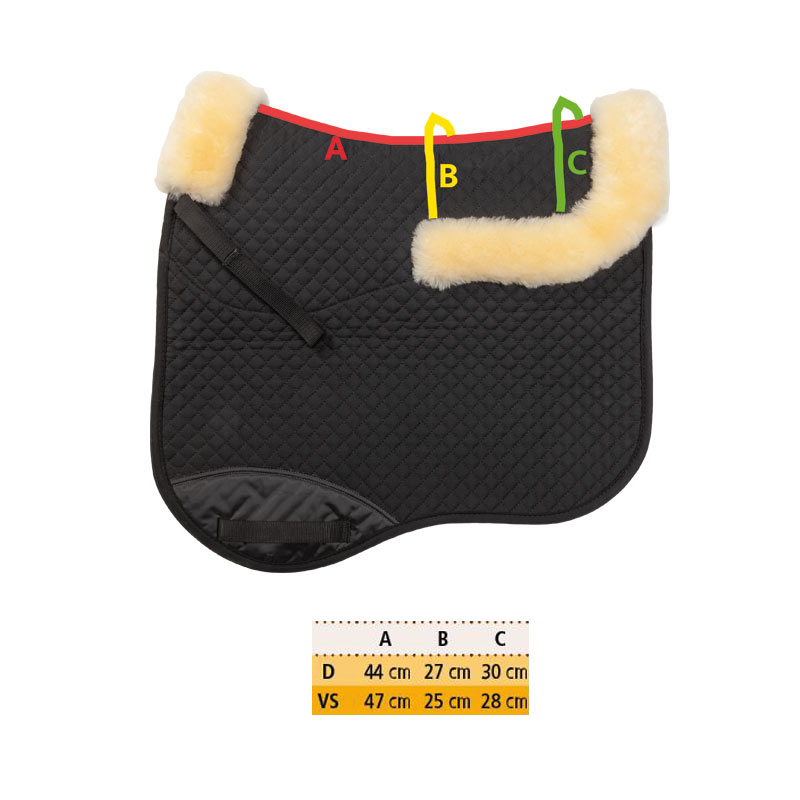 Saddle pad - lambskin