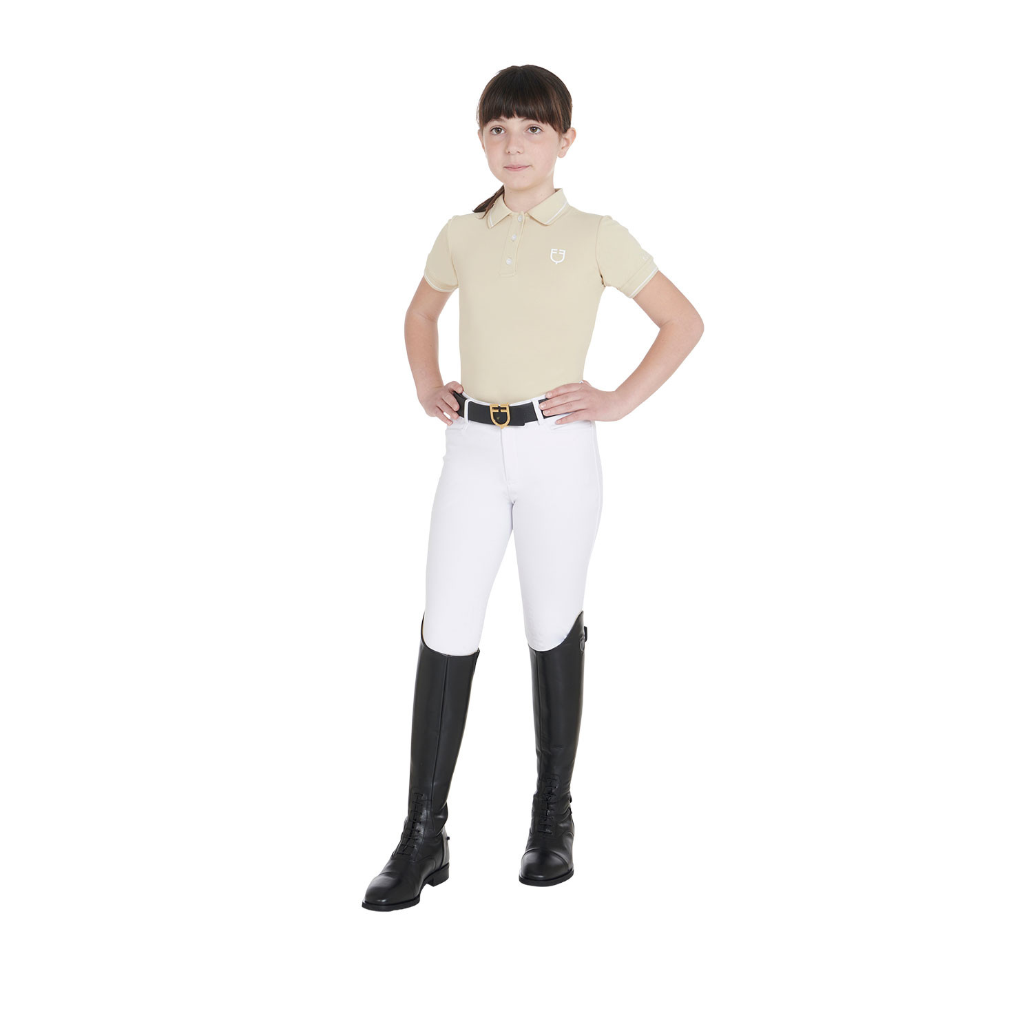 Kinder-Polo Slim Fit aus antibakteriellem Funktionsmaterial
