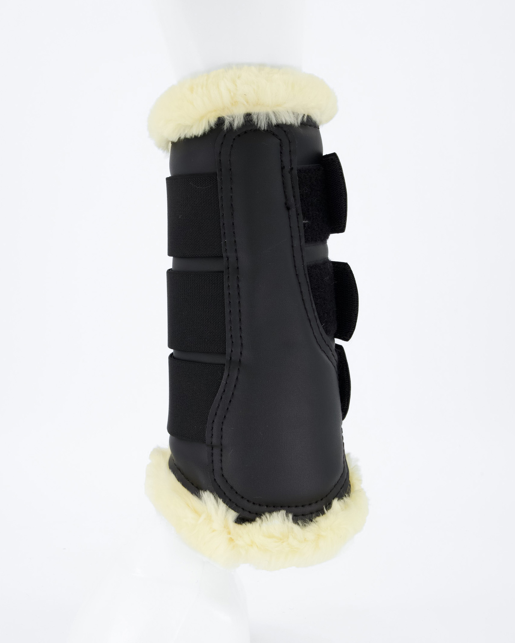 Imitation leather gaiters "Show" - imitation fur