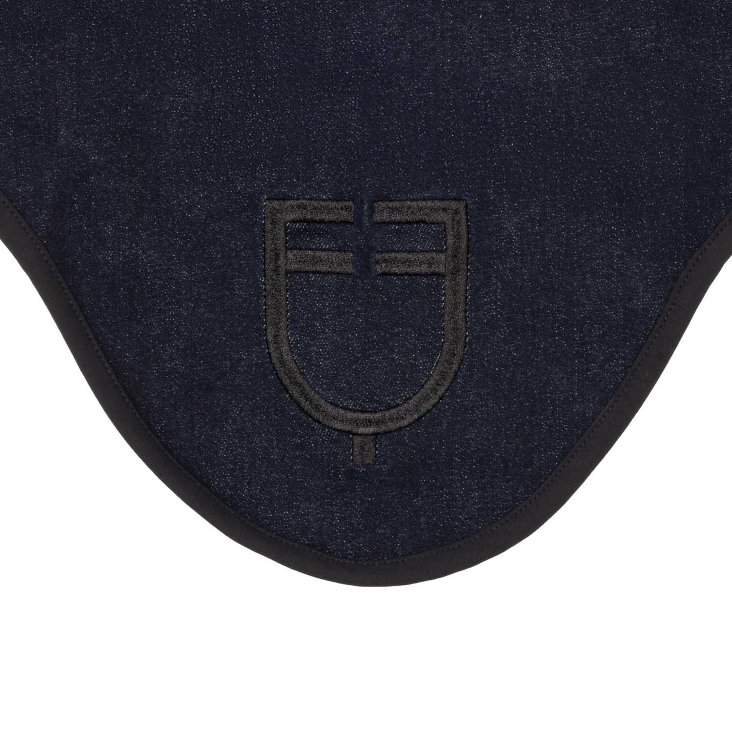 Fliegenhaube aus technischem Gewebe in Denim-Optik mit Logo