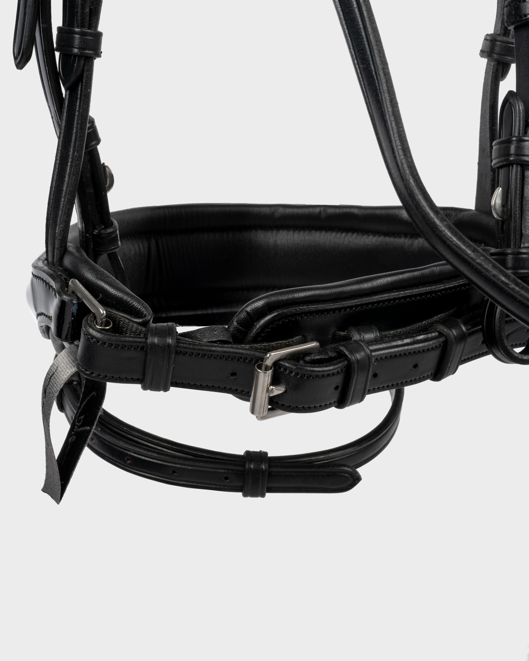 Snaffle bridle Swedish wide with patent in black