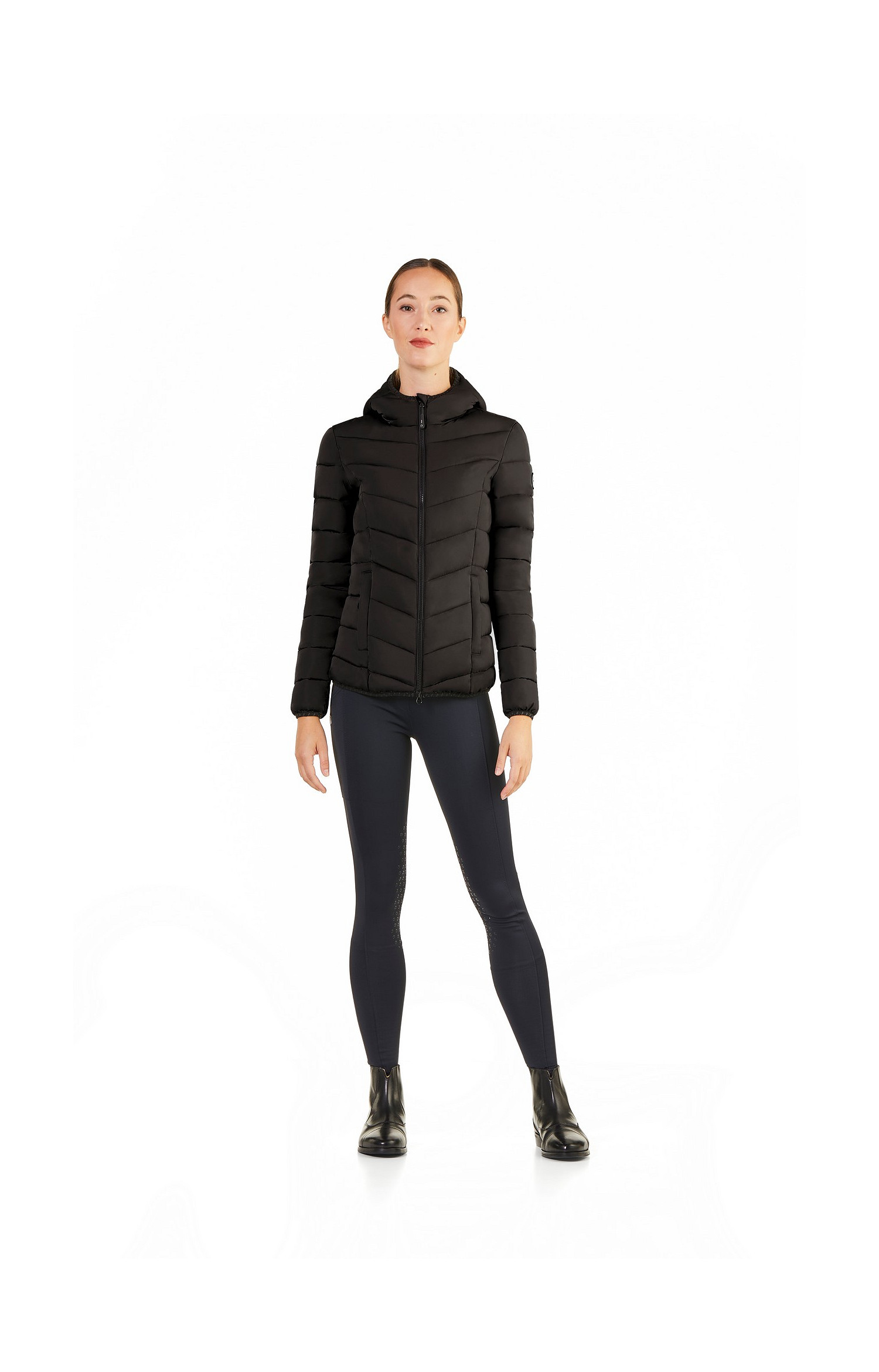 Kurze Steppjacke Febe mit Kapuze