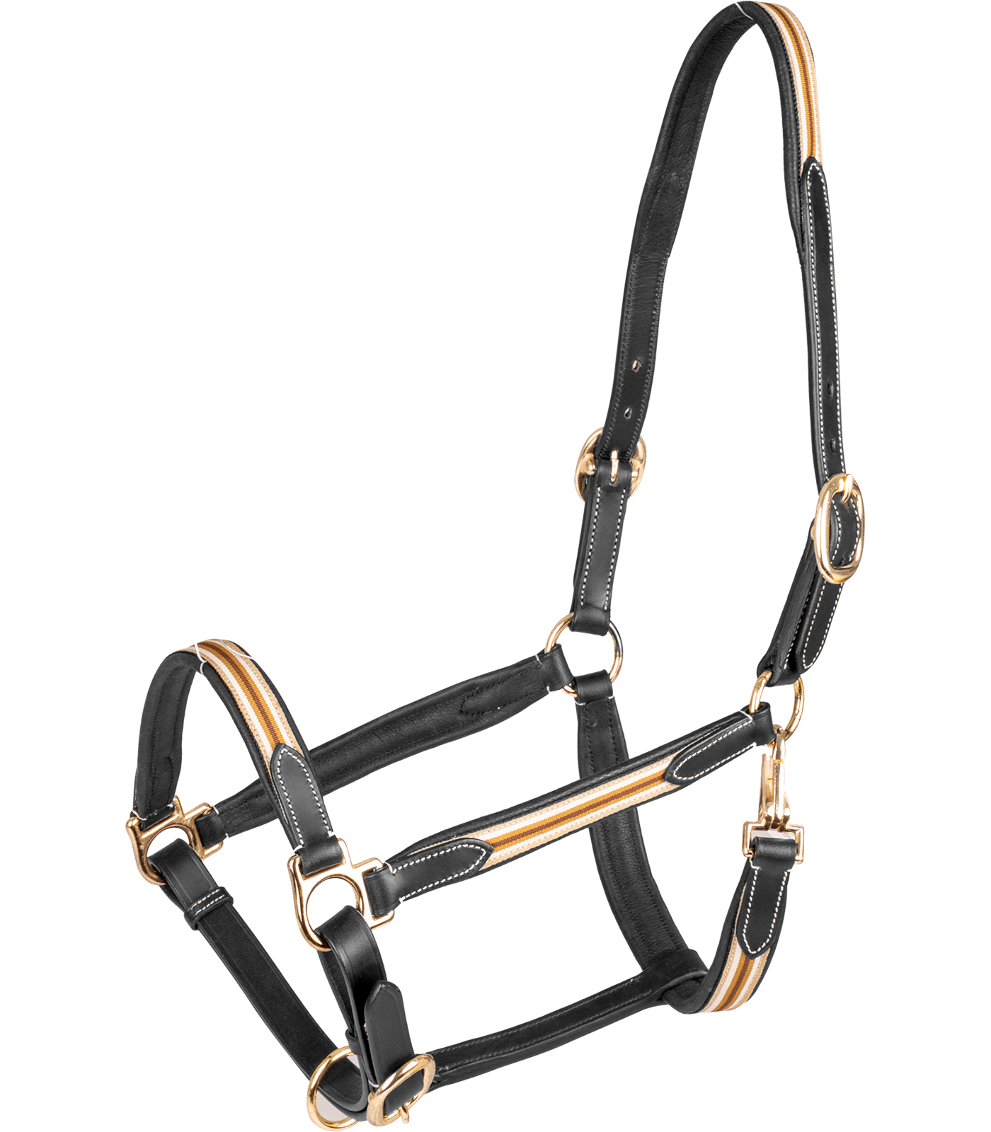 X-Line Lederhalfter Oxford in schwarz