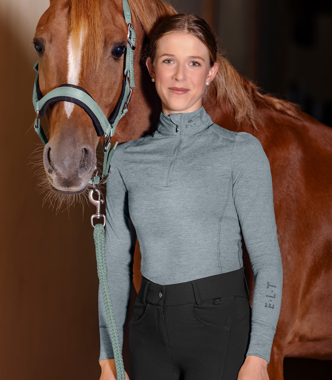 Funktions-Zip-Shirt Milano