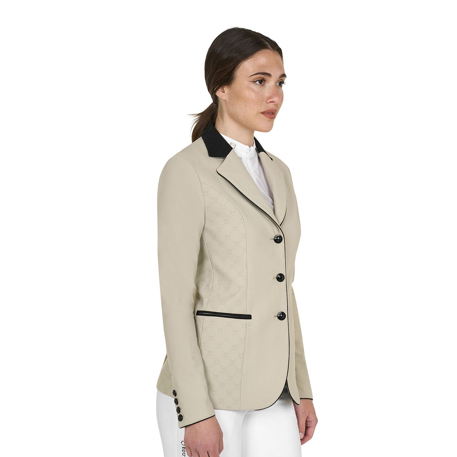 Damen-Turnierjackett mit Monogramm und drei Knöpfen