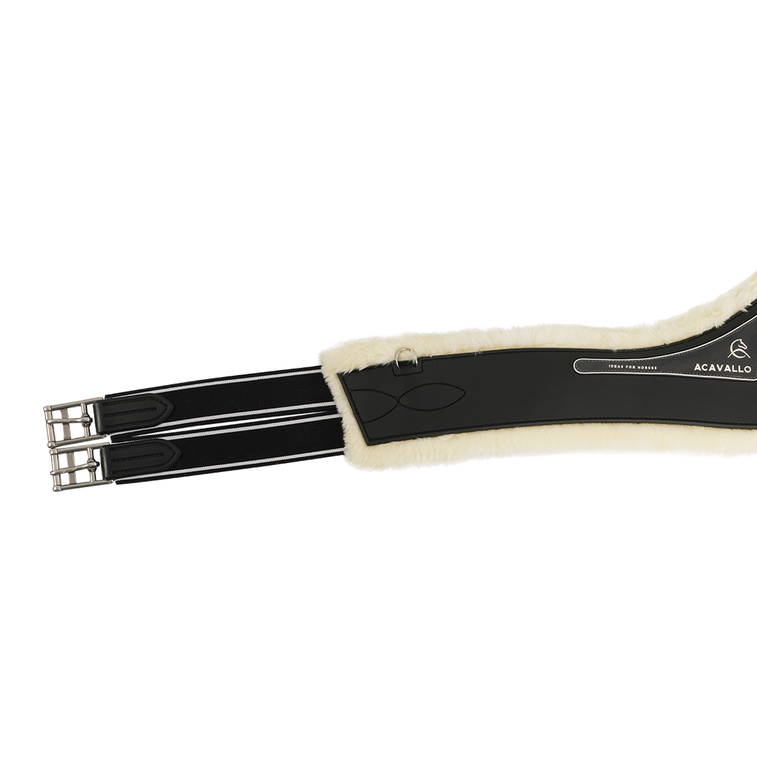 Spring-Sattelgurt Classic Gel PVC abnehmbares Kunstlammfell
