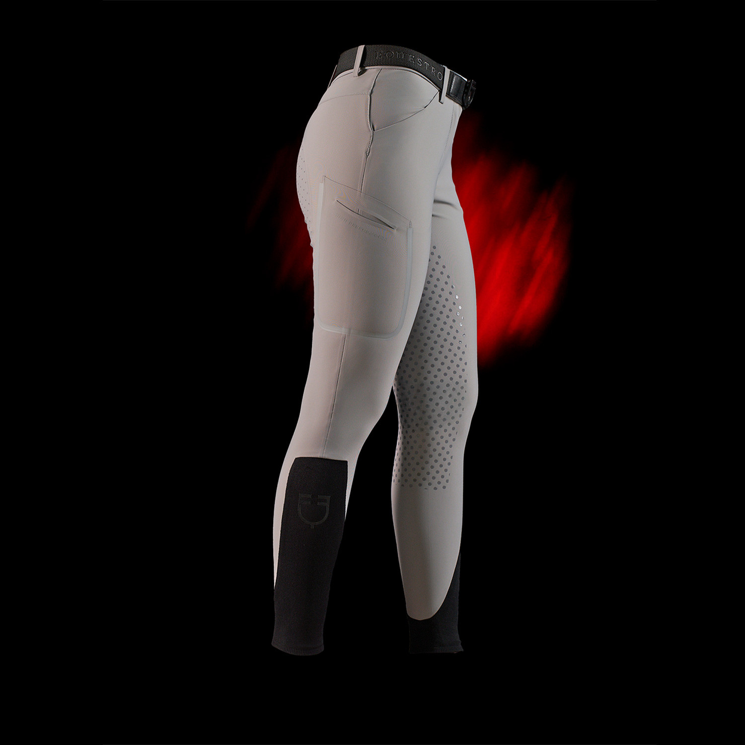 Schmale Damen-Reithose mit Vollbesatz